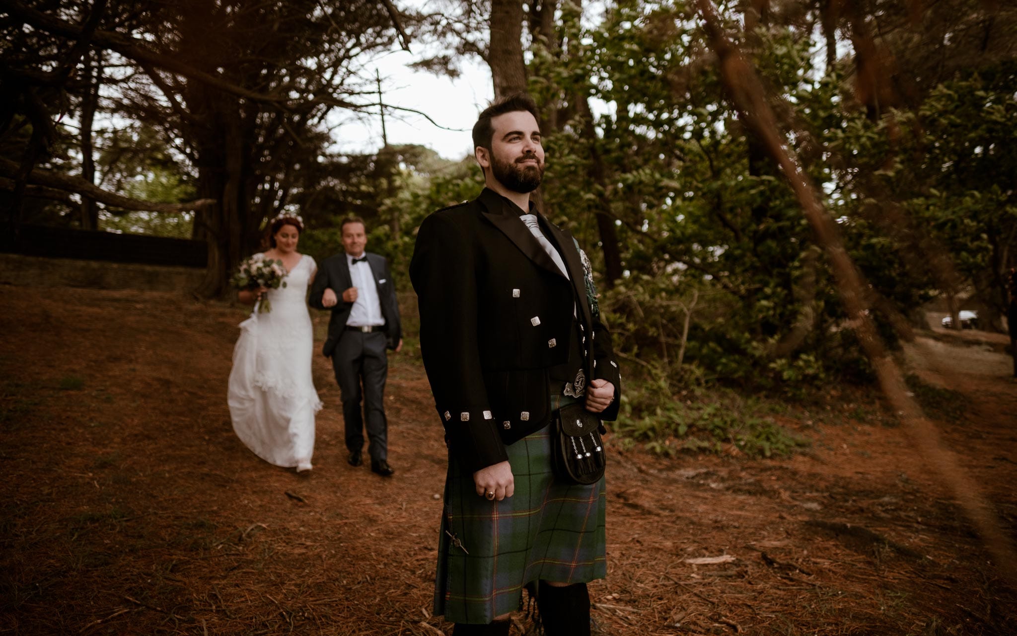 photographies d’un mariage écossais à Arzon, Morbihan