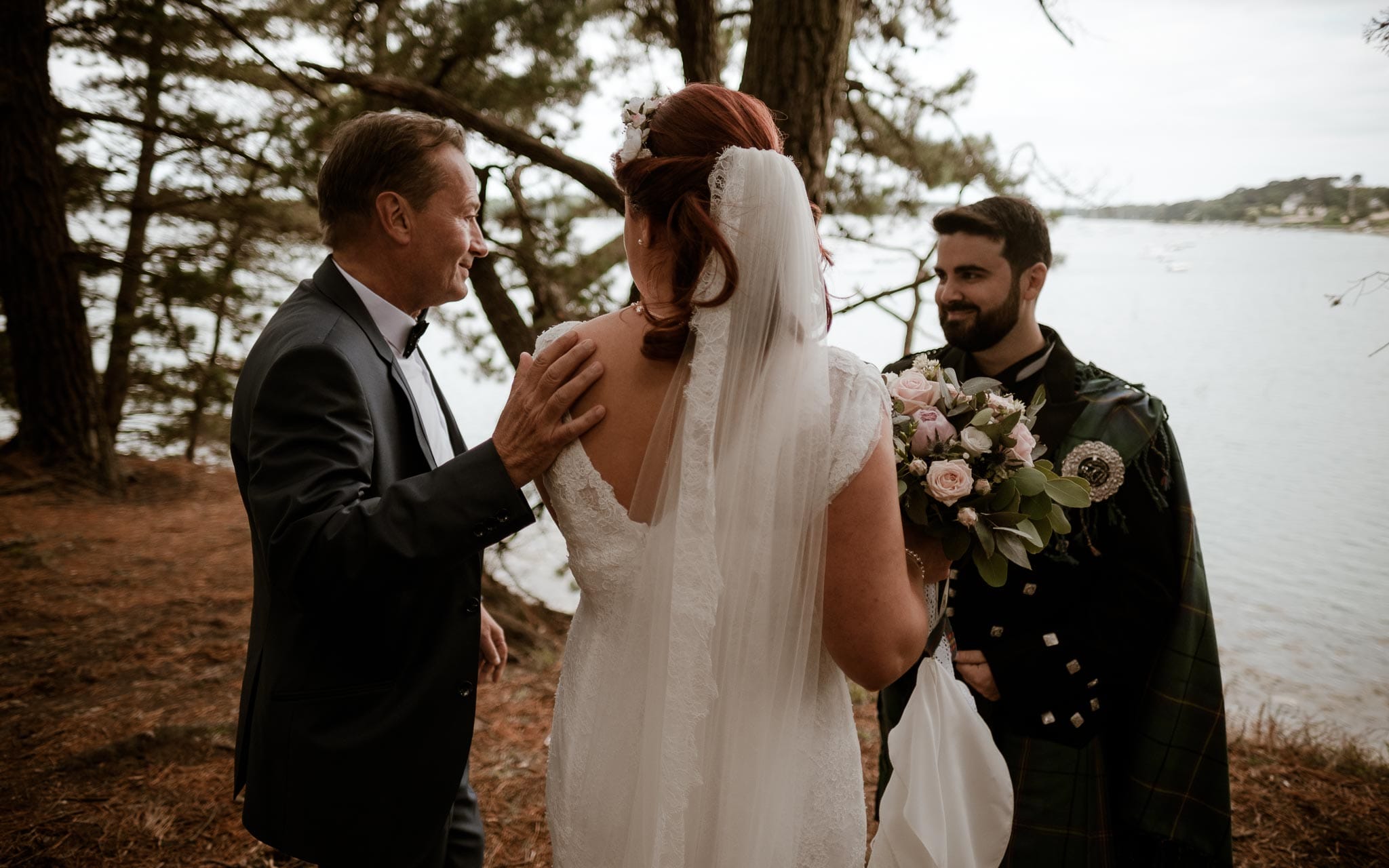 photographies d’un mariage écossais à Arzon, Morbihan