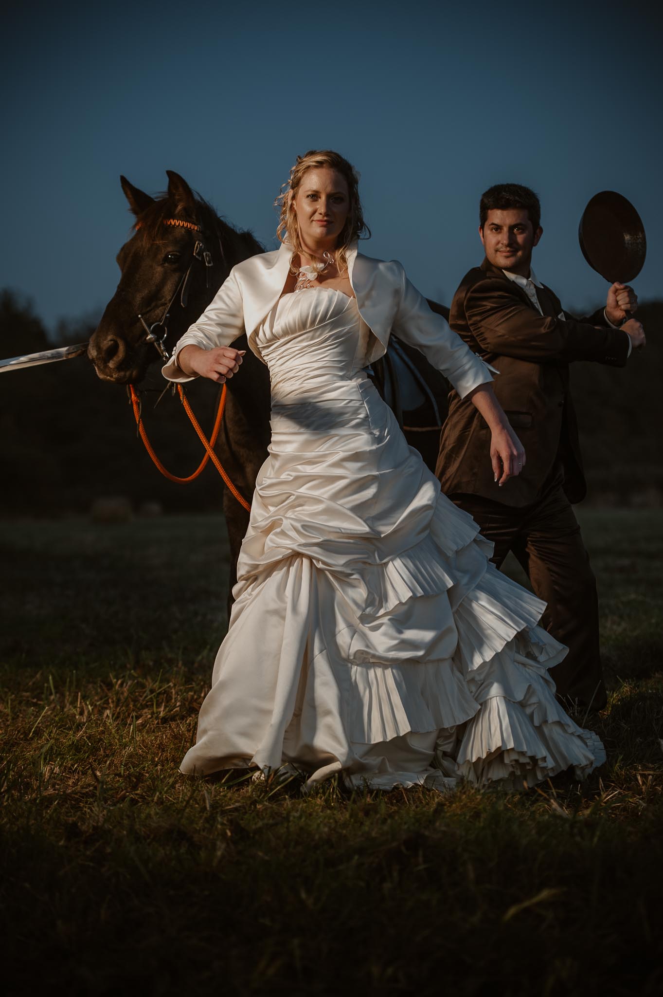 Séance couple après mariage fantastique & poétique inspirée de l’univers Disney près de Nantes par Geoffrey Arnoldy photographe