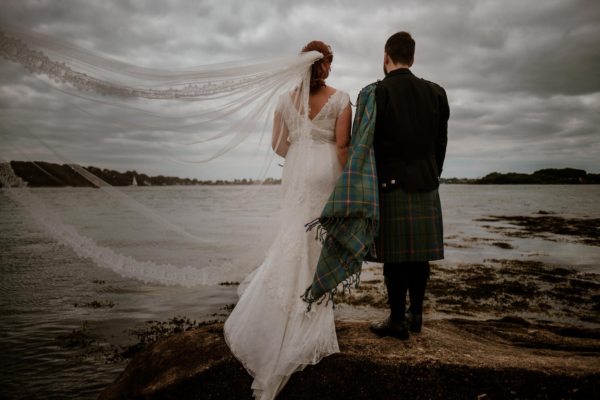 photographies d’un mariage écossais à Arzon, Morbihan