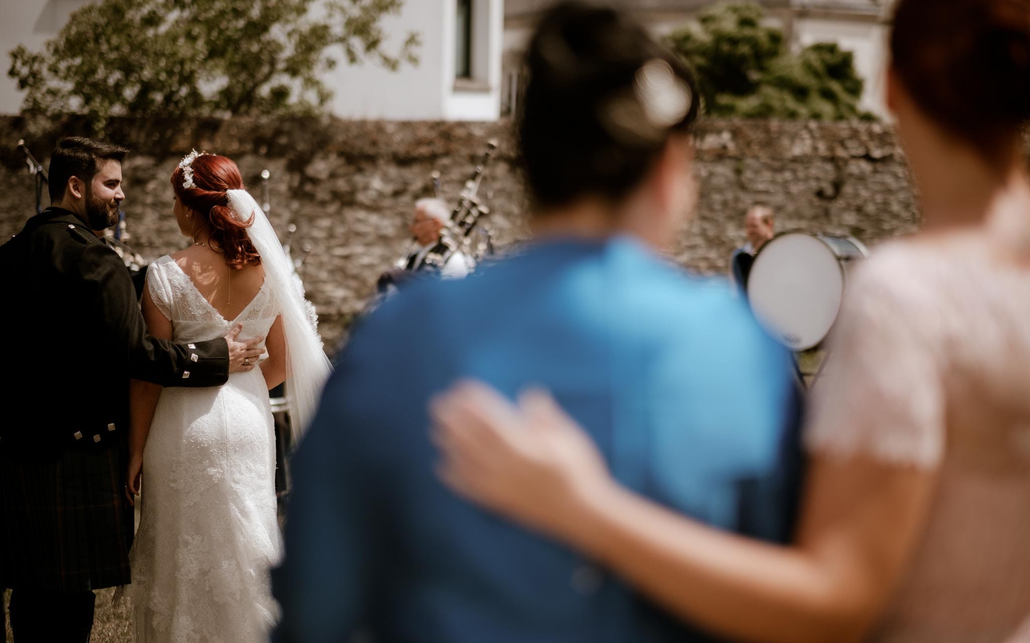 photographies d’un mariage écossais à Arzon, Morbihan