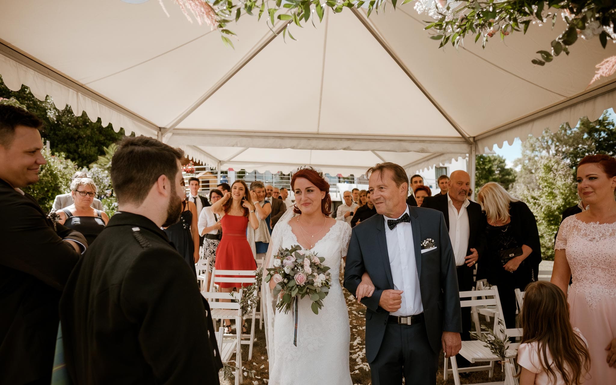 photographies d’un mariage écossais à Arzon, Morbihan