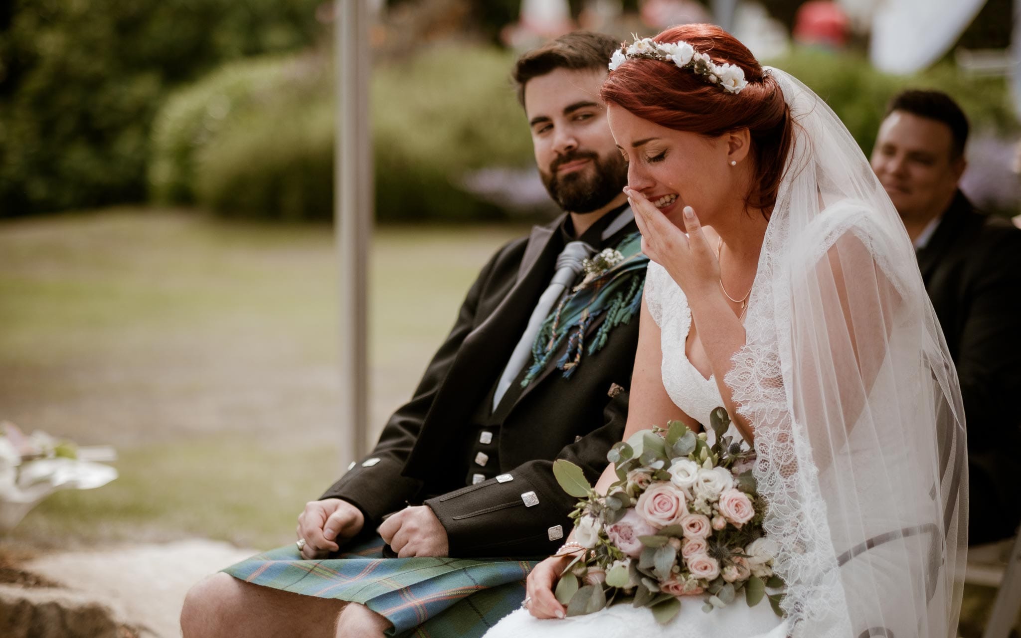 photographies d’un mariage écossais à Arzon, Morbihan