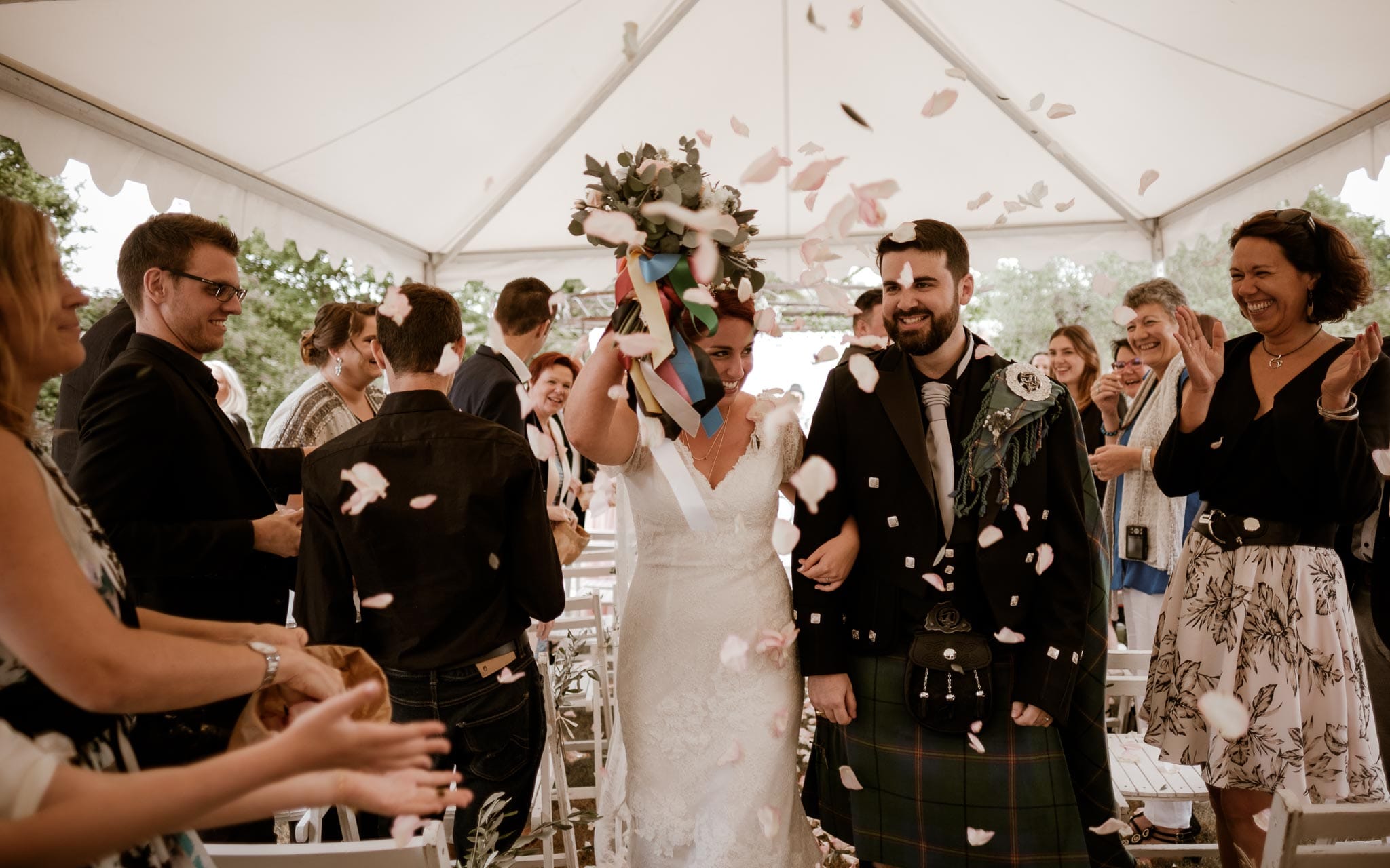 photographies d’un mariage écossais à Arzon, Morbihan