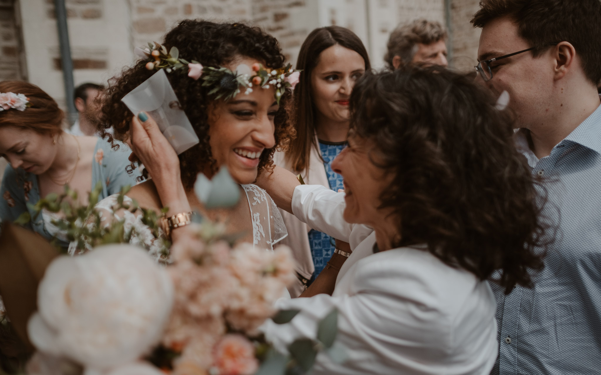 photographies d’un mariage hippie chic à la Chapelle sur Erdre, près de Nantes