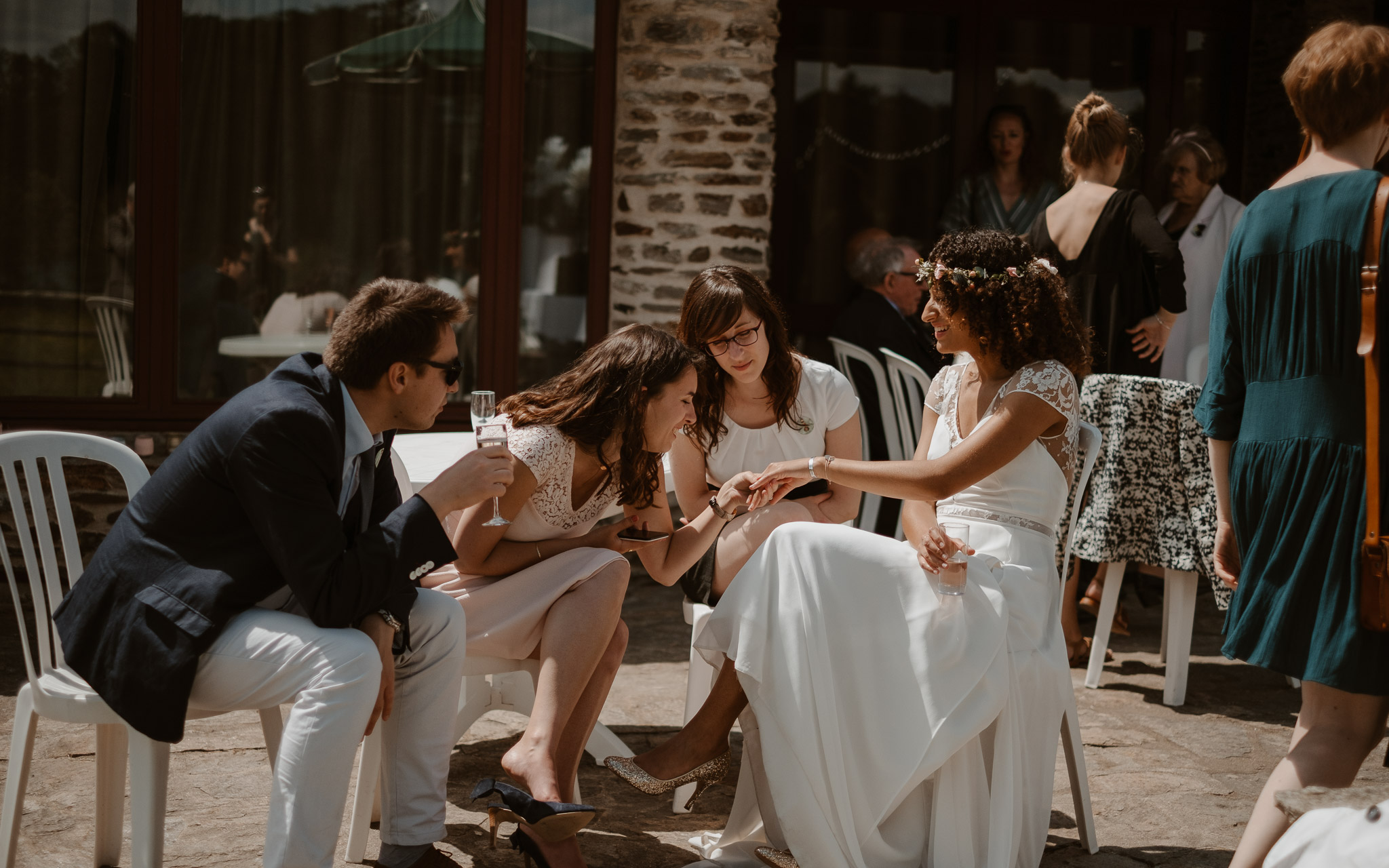 photographies d’un mariage hippie chic à la Chapelle sur Erdre, près de Nantes