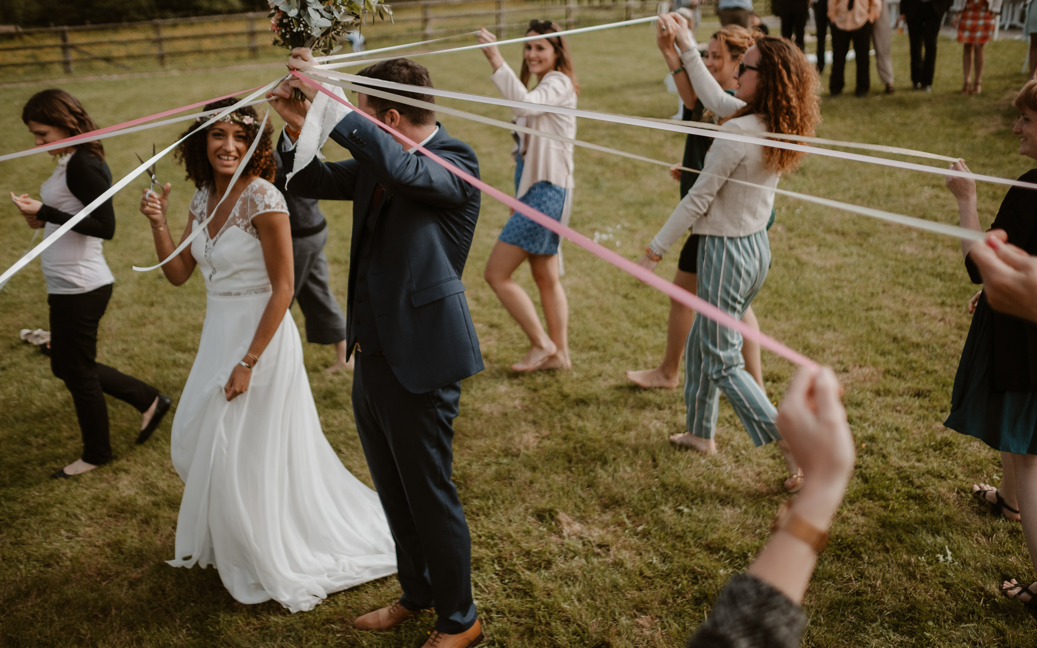 photographies d’un mariage hippie chic à la Chapelle sur Erdre, près de Nantes