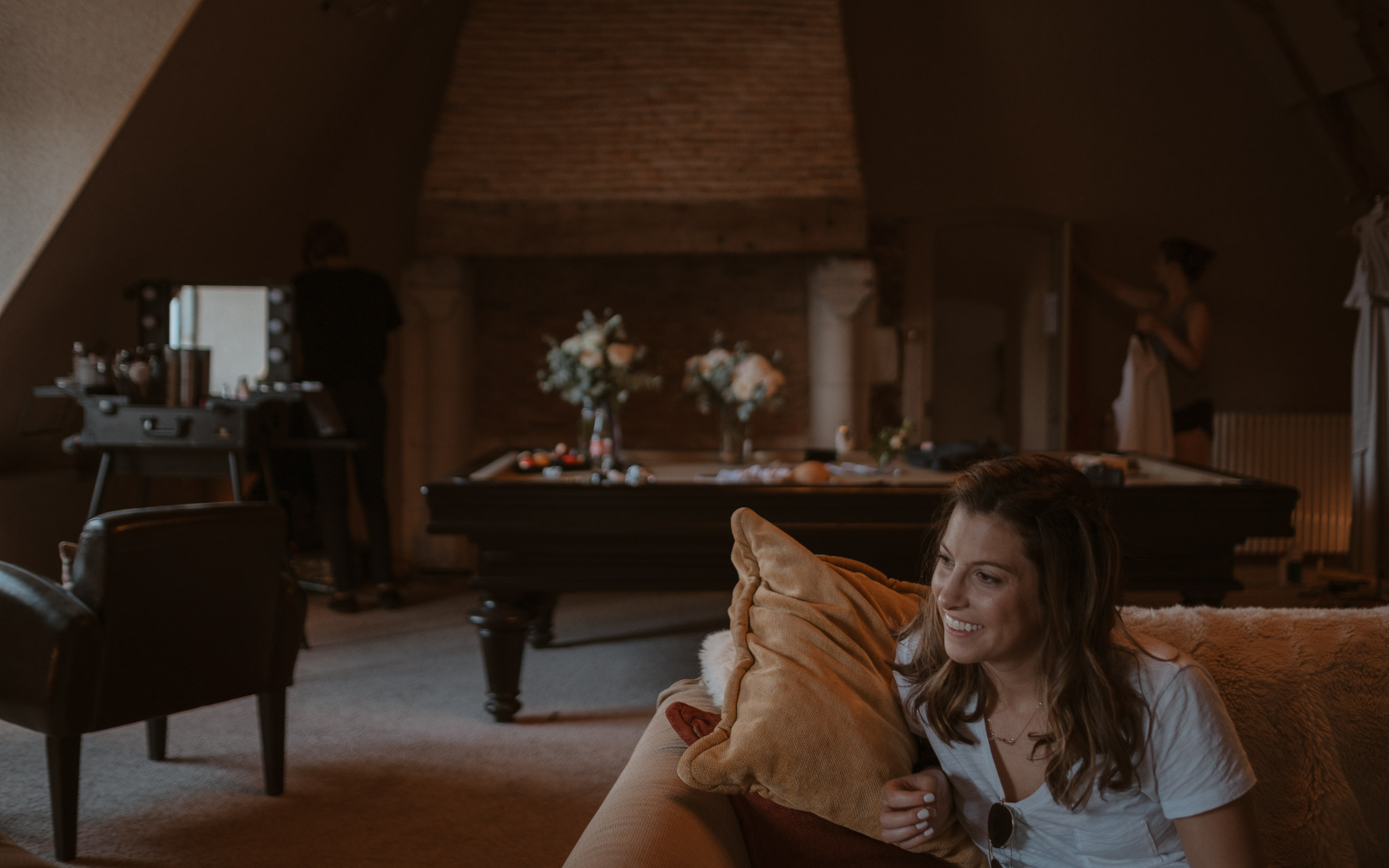 photographies d’un mariage américain au Château de l’Epinay à Saint Georges-sur-Loire