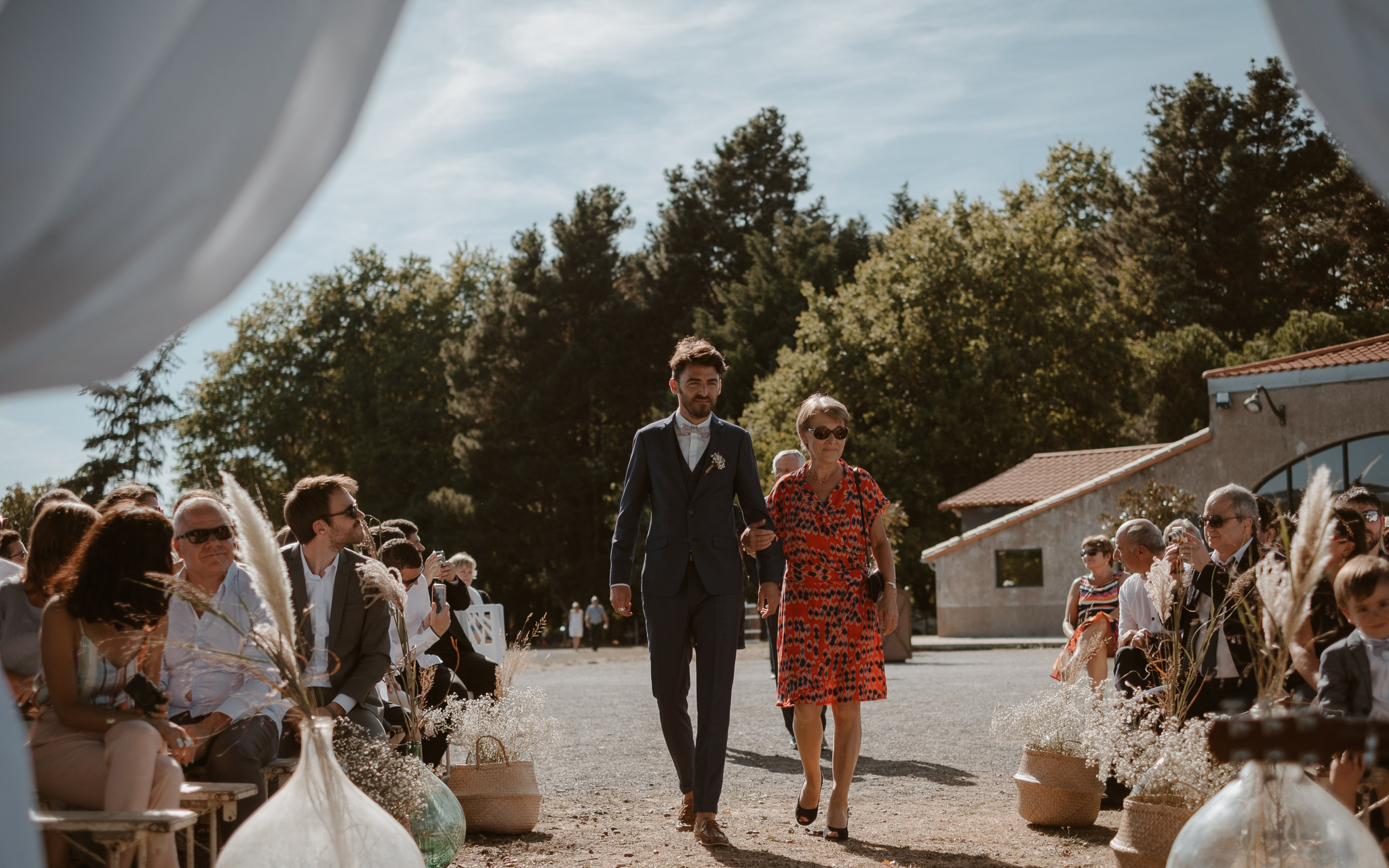 photographies d’un mariage boho-chic dans le vignoble à nantes