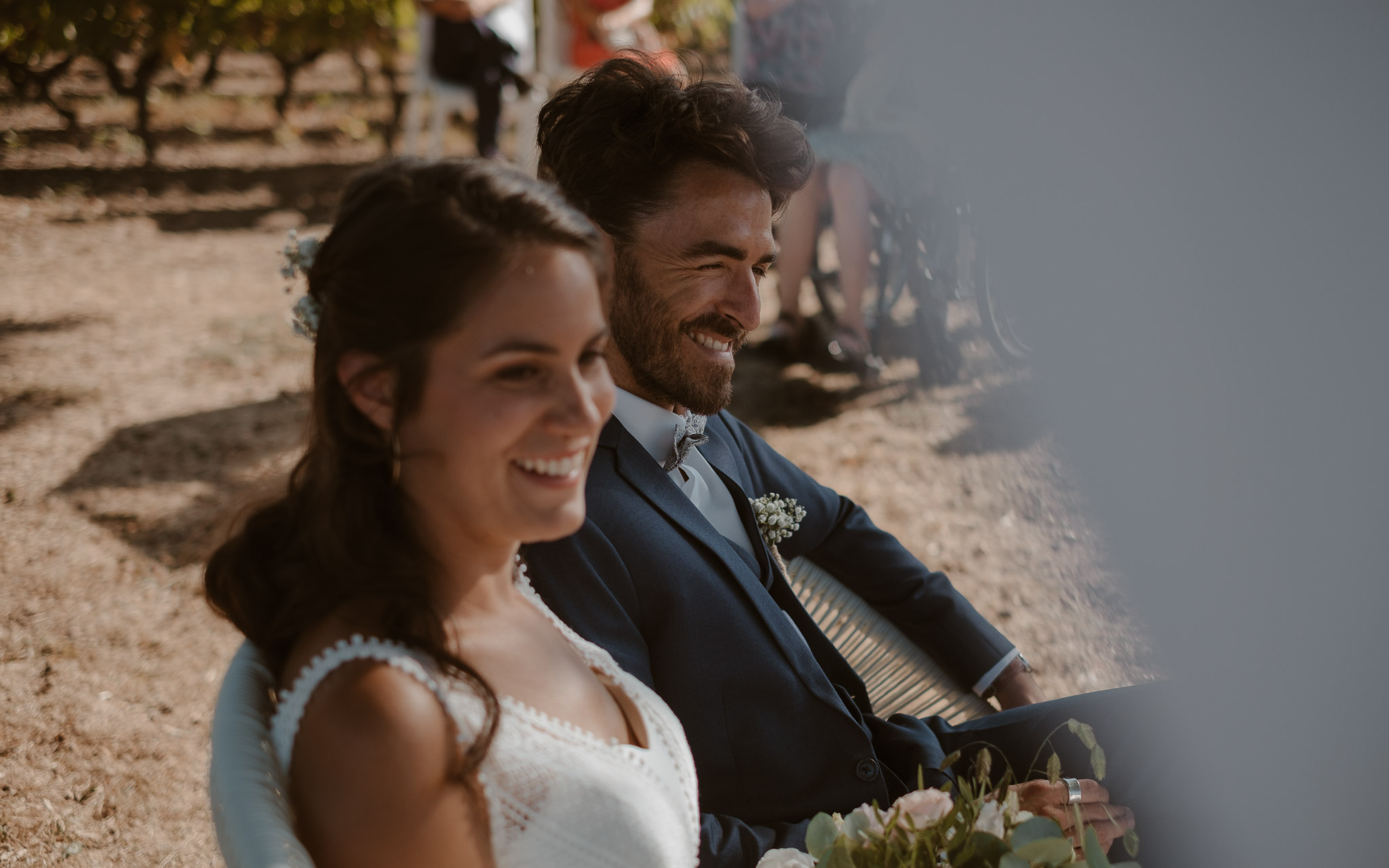 photographies d’un mariage boho-chic dans le vignoble à nantes