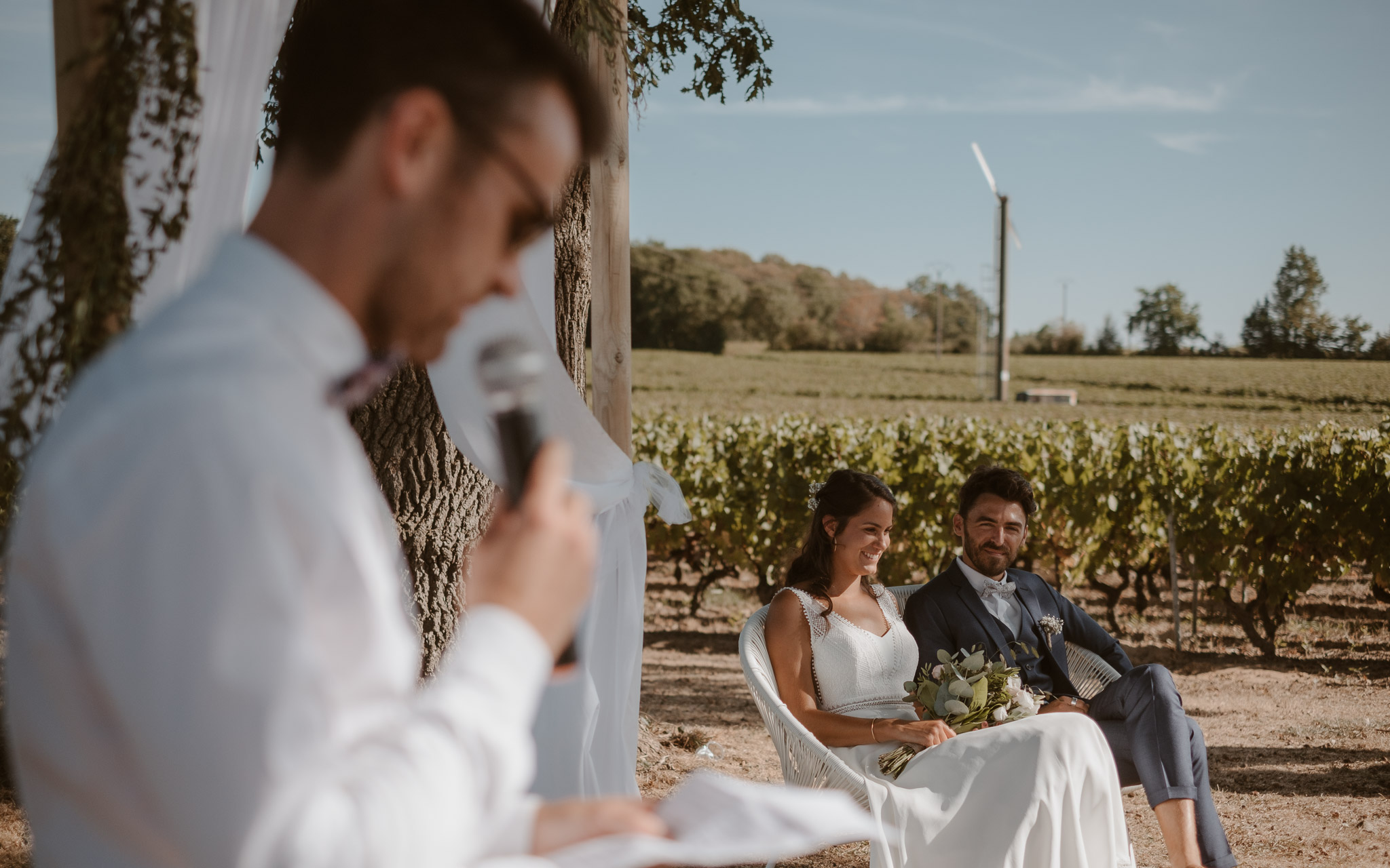 photographies d’un mariage boho-chic dans le vignoble à nantes