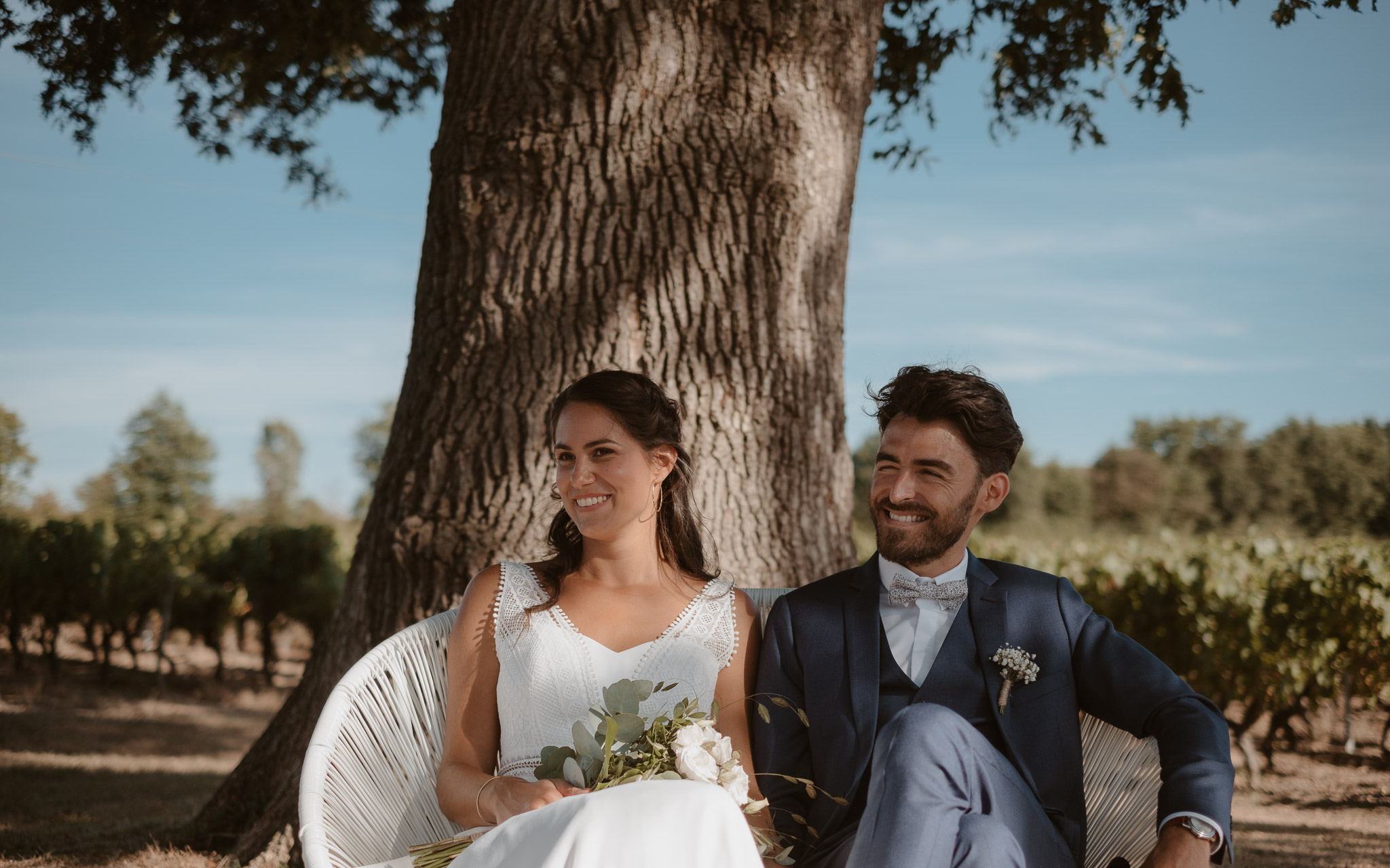 photographies d’un mariage boho-chic dans le vignoble à nantes