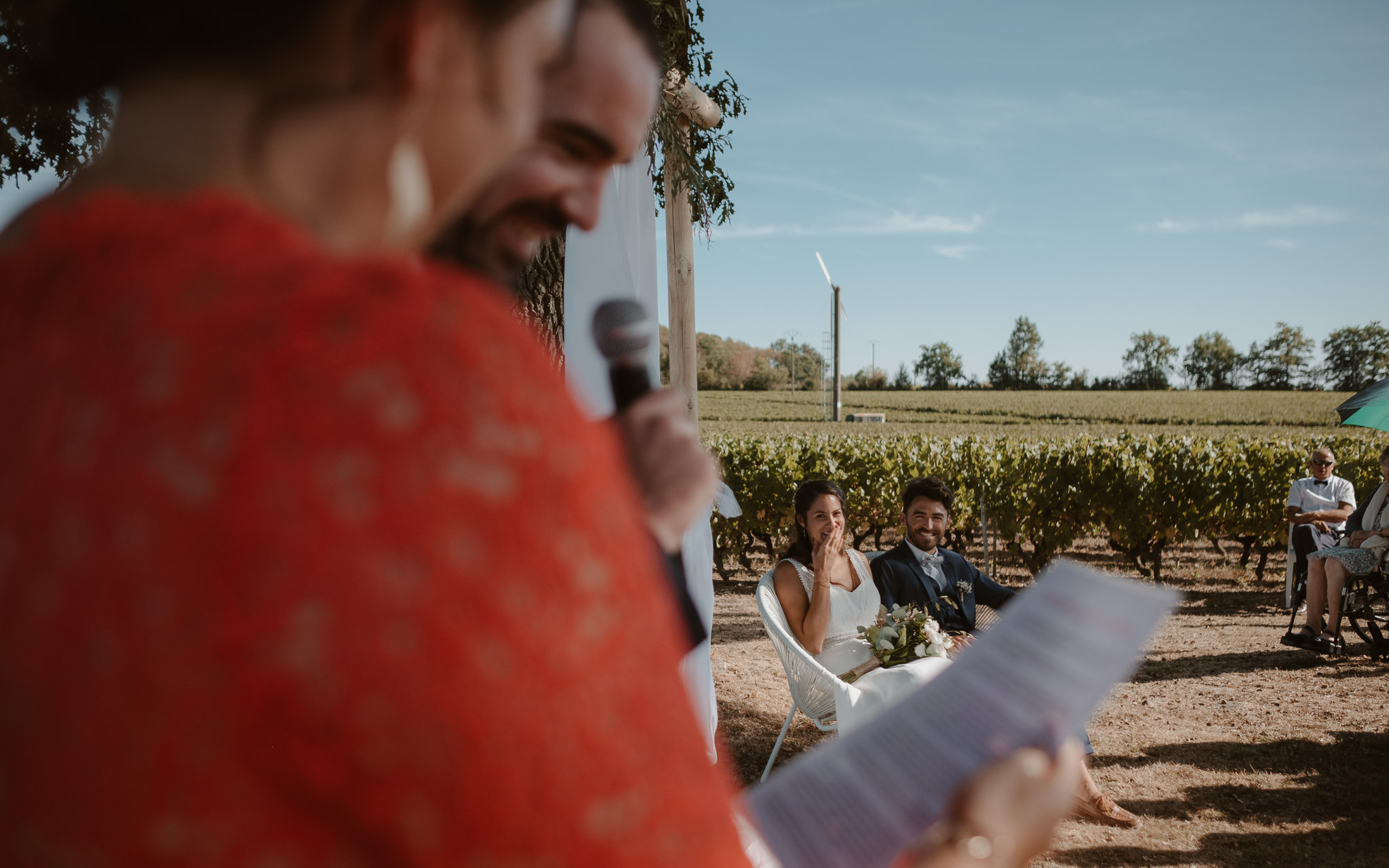 photographies d’un mariage boho-chic dans le vignoble à nantes