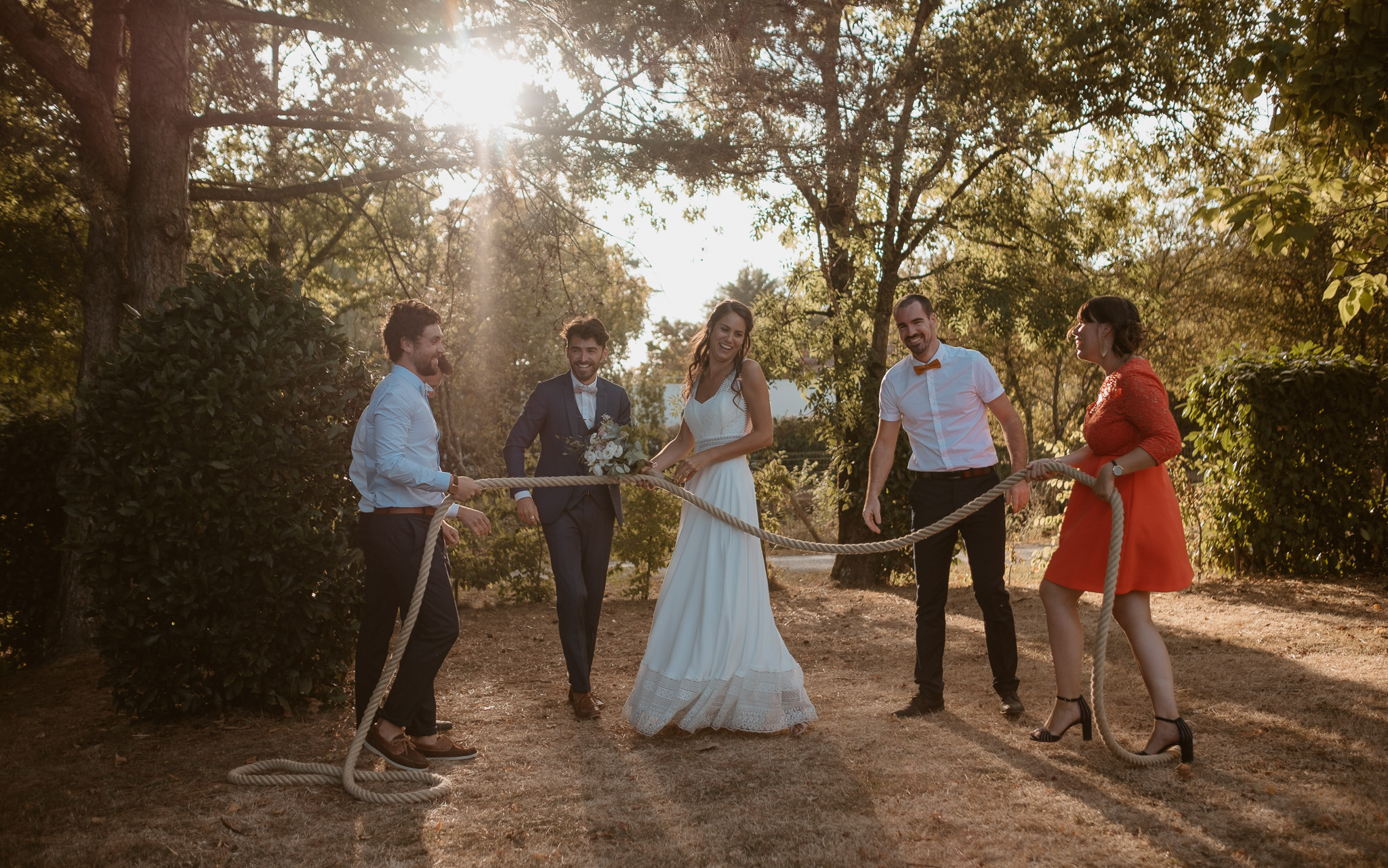 photographies d’un mariage boho-chic dans le vignoble à nantes