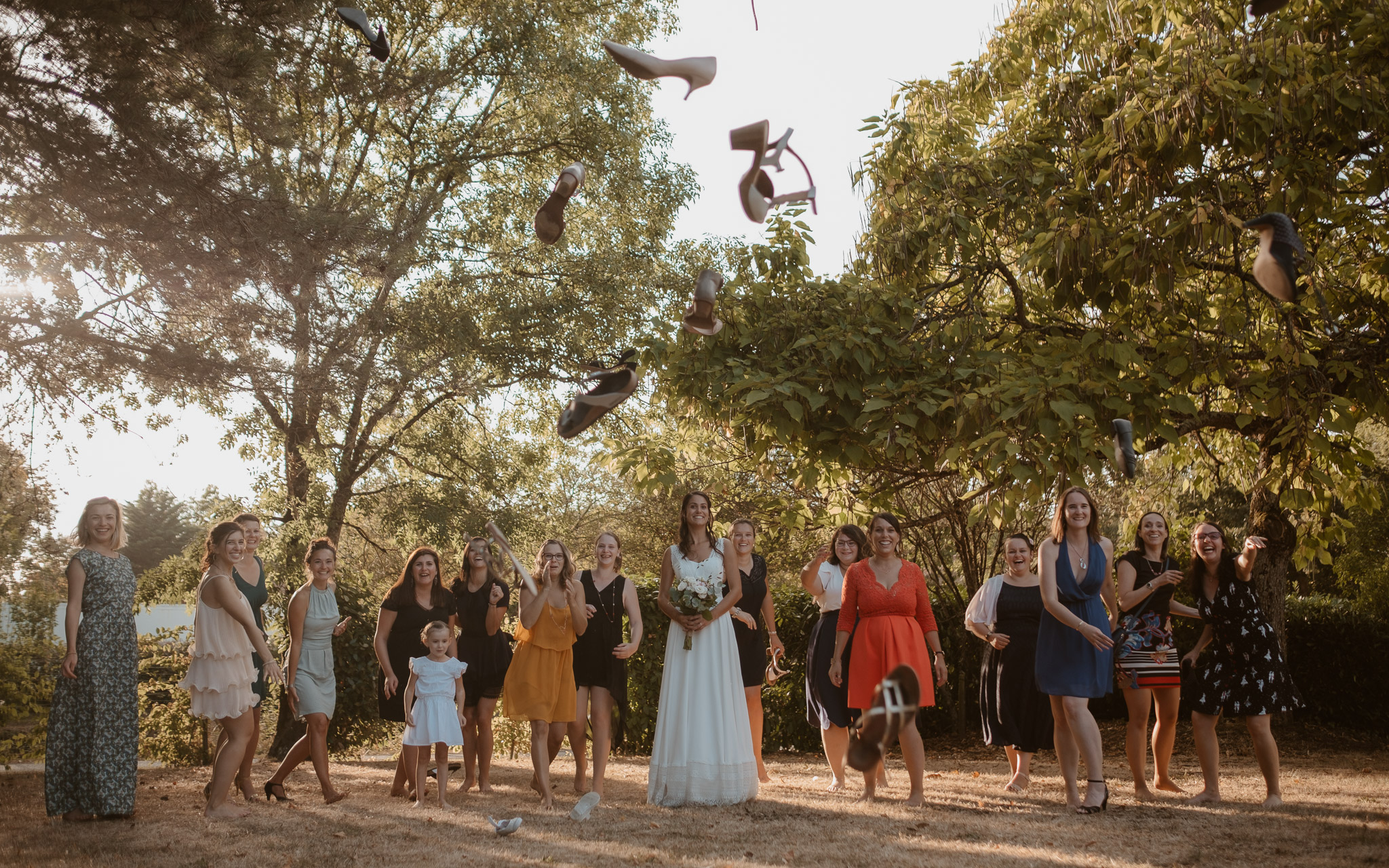 photographies d’un mariage boho-chic dans le vignoble à nantes