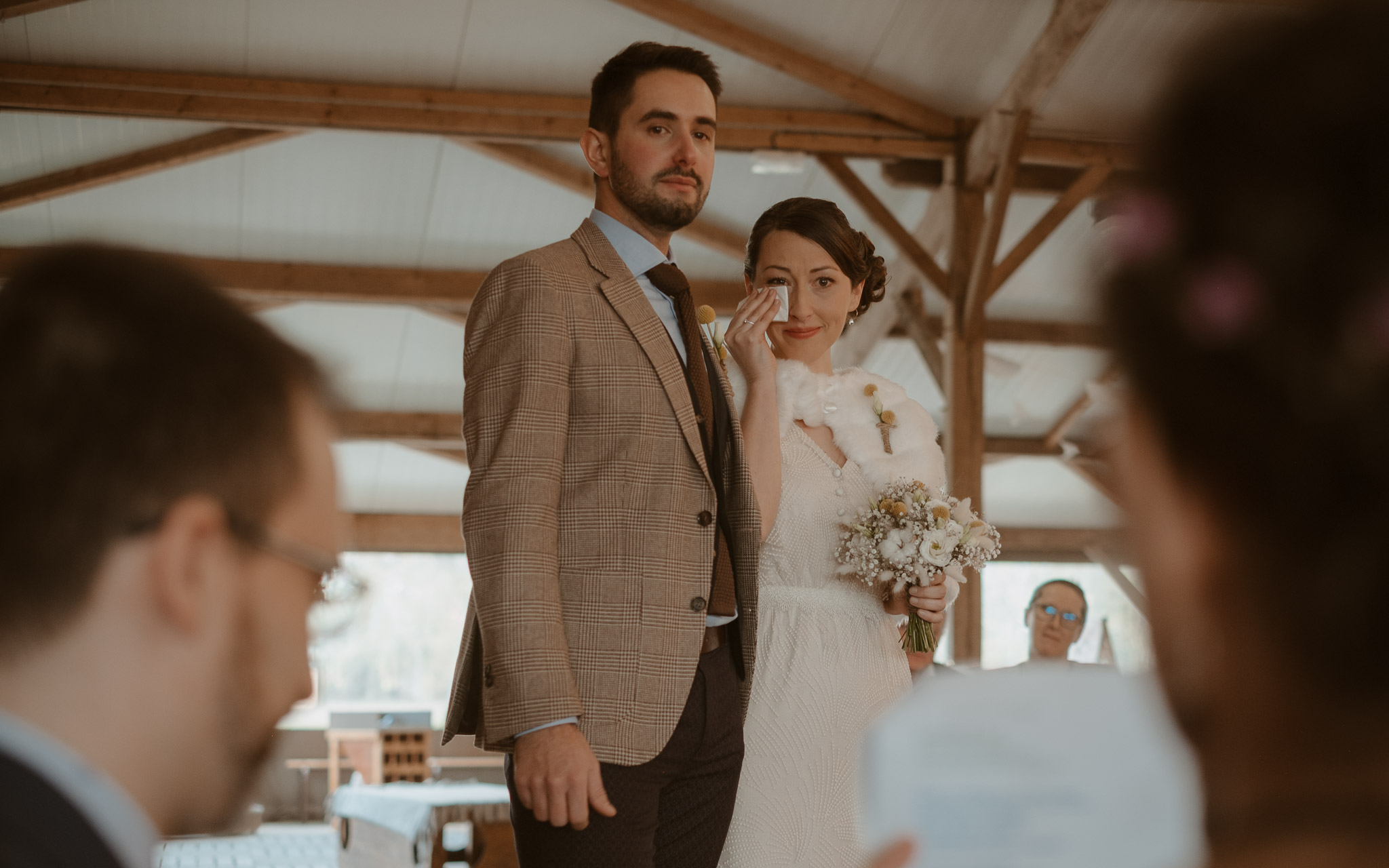 photographies d’un mariage d'hiver à Chauché, en Vendée