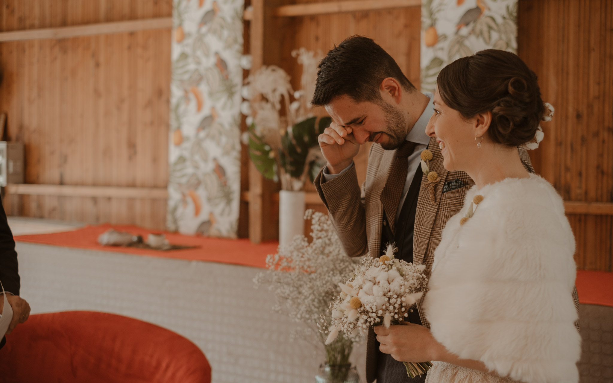 photographies d’un mariage d'hiver à Chauché, en Vendée