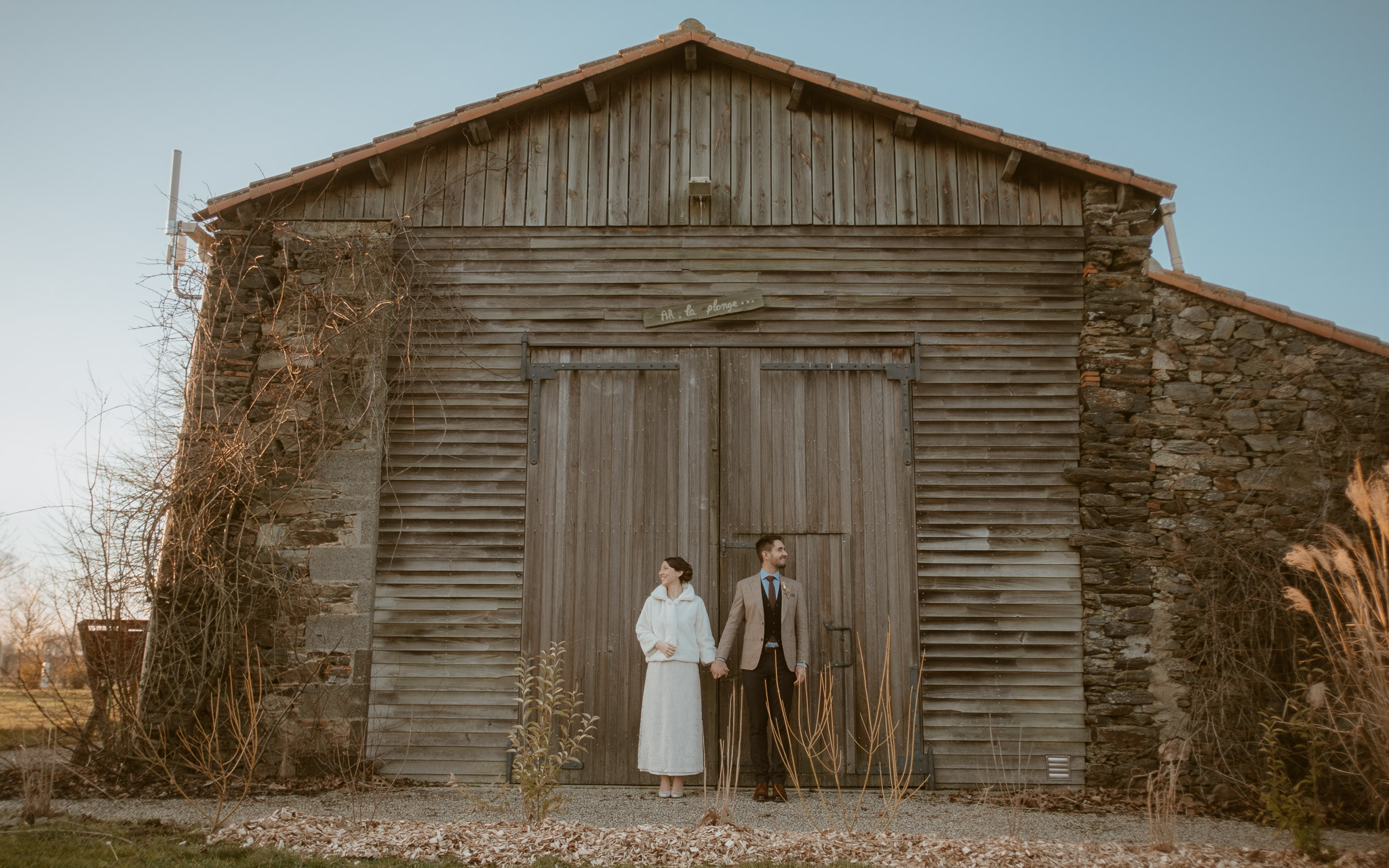 photographies d’un mariage d'hiver à Chauché, en Vendée