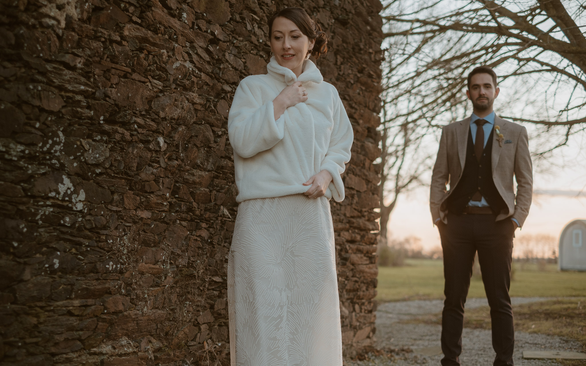 photographies d’un mariage d'hiver à Chauché, en Vendée