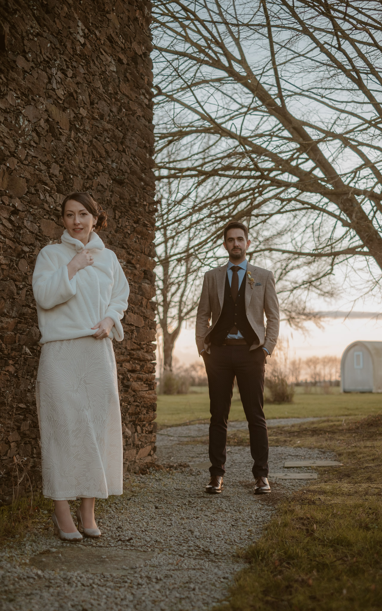 photographies d’un mariage d'hiver à Chauché, en Vendée