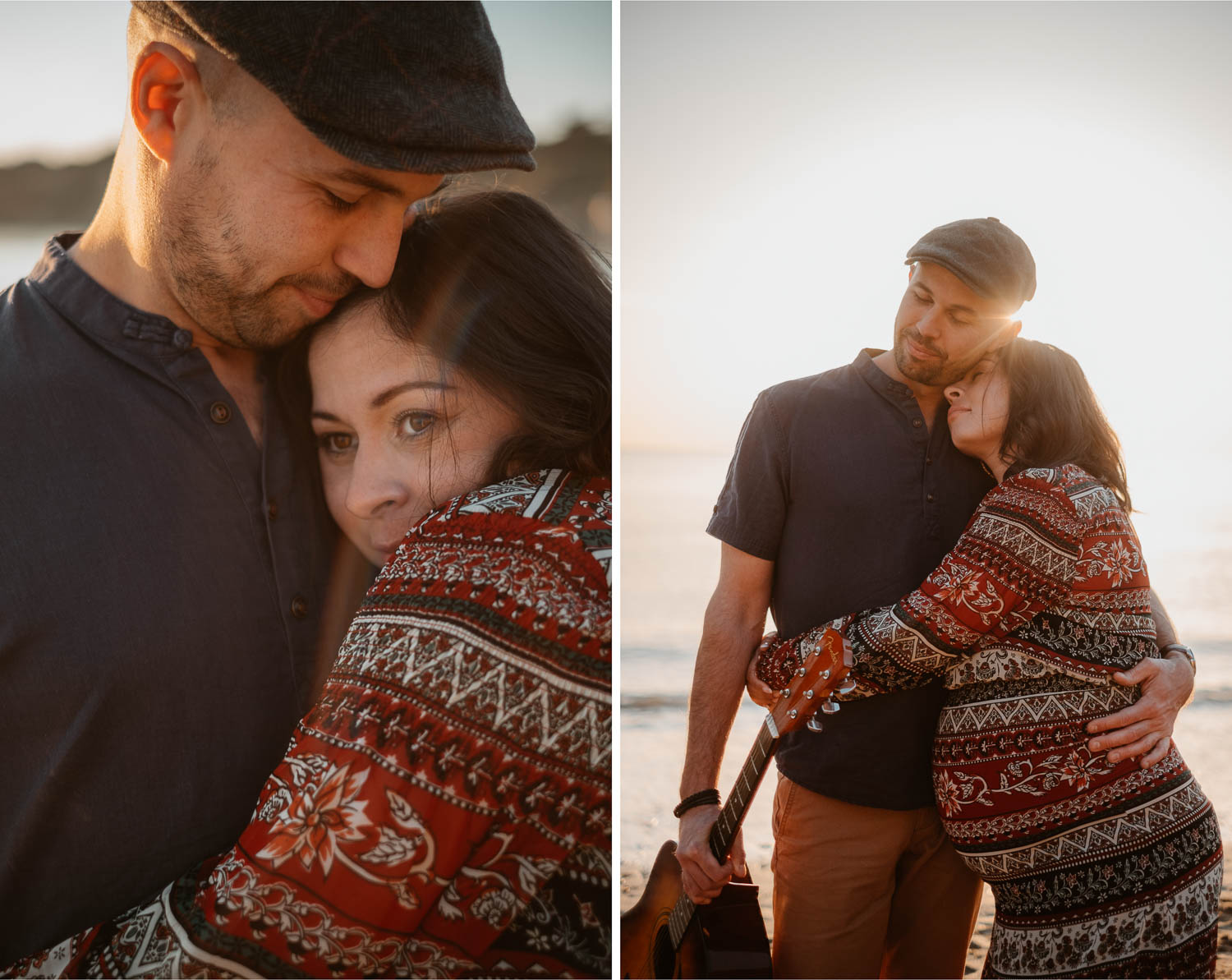 Séance photo grossesse lifestyle couple futurs parents à Nantes Vendée
