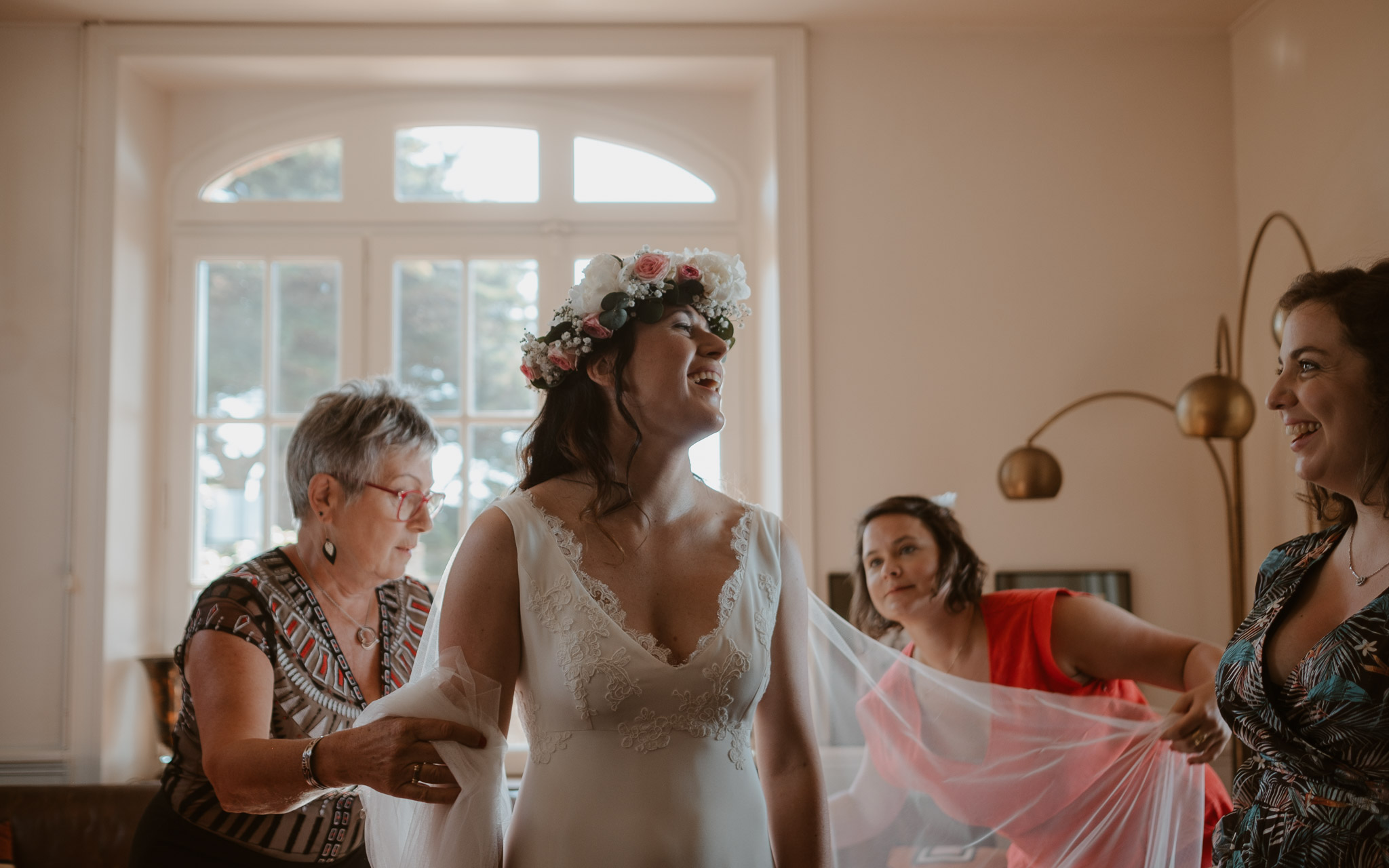 photographies d’un mariage tropical au Château de Saint-Marc à Saint Nazaire