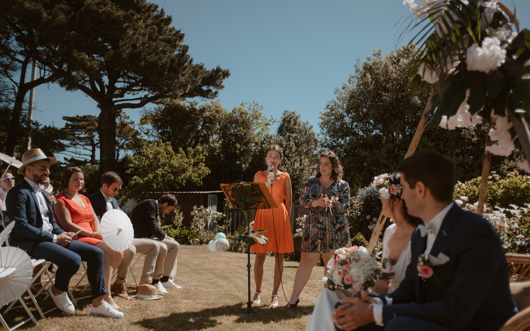 photographies d’un mariage tropical au Château de Saint-Marc à Saint Nazaire