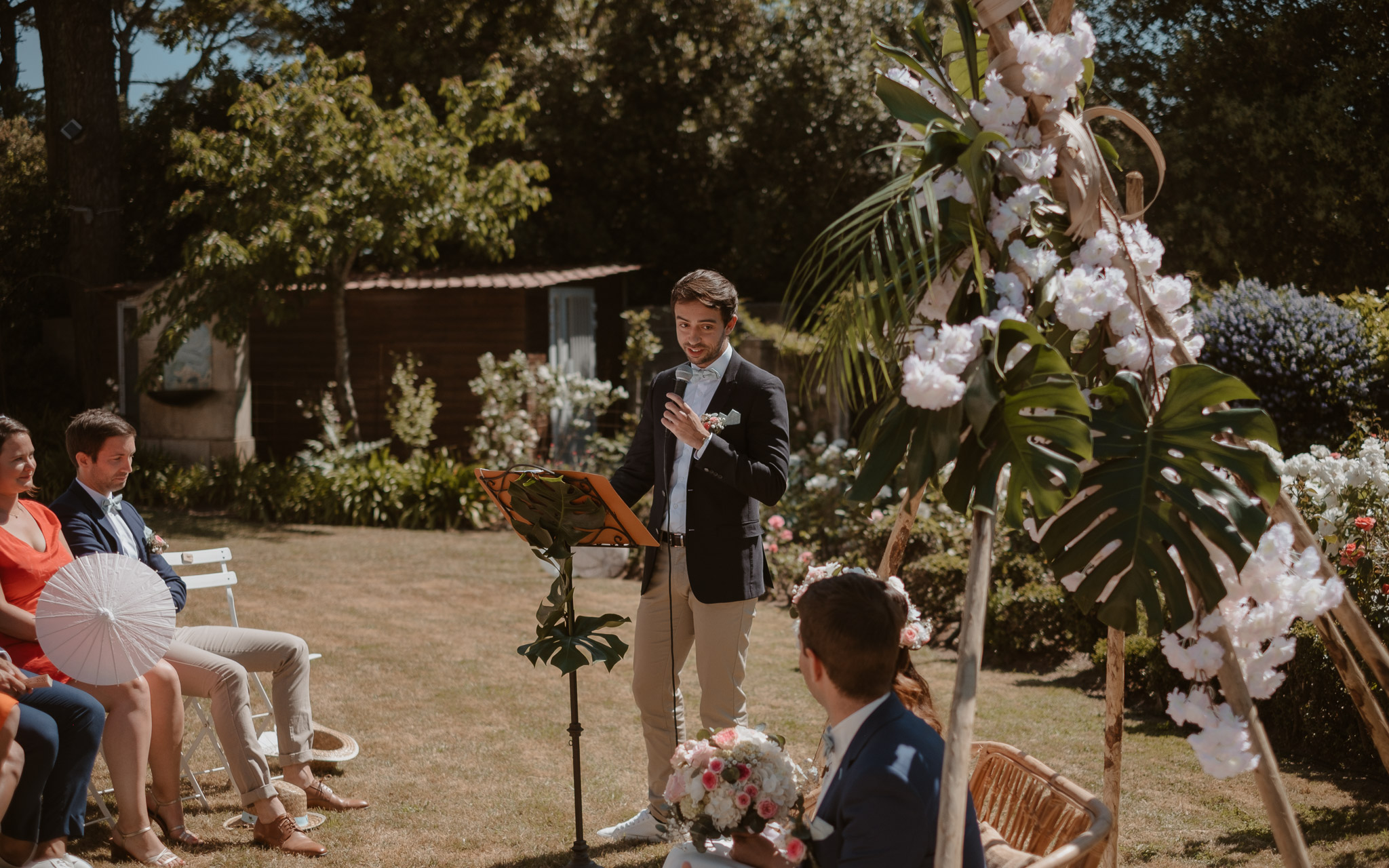 photographies d’un mariage tropical au Château de Saint-Marc à Saint Nazaire