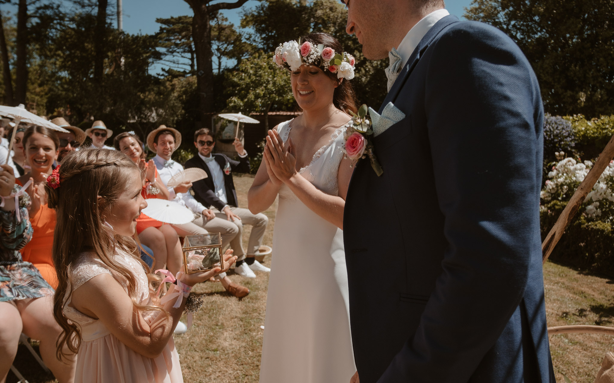 photographies d’un mariage tropical au Château de Saint-Marc à Saint Nazaire