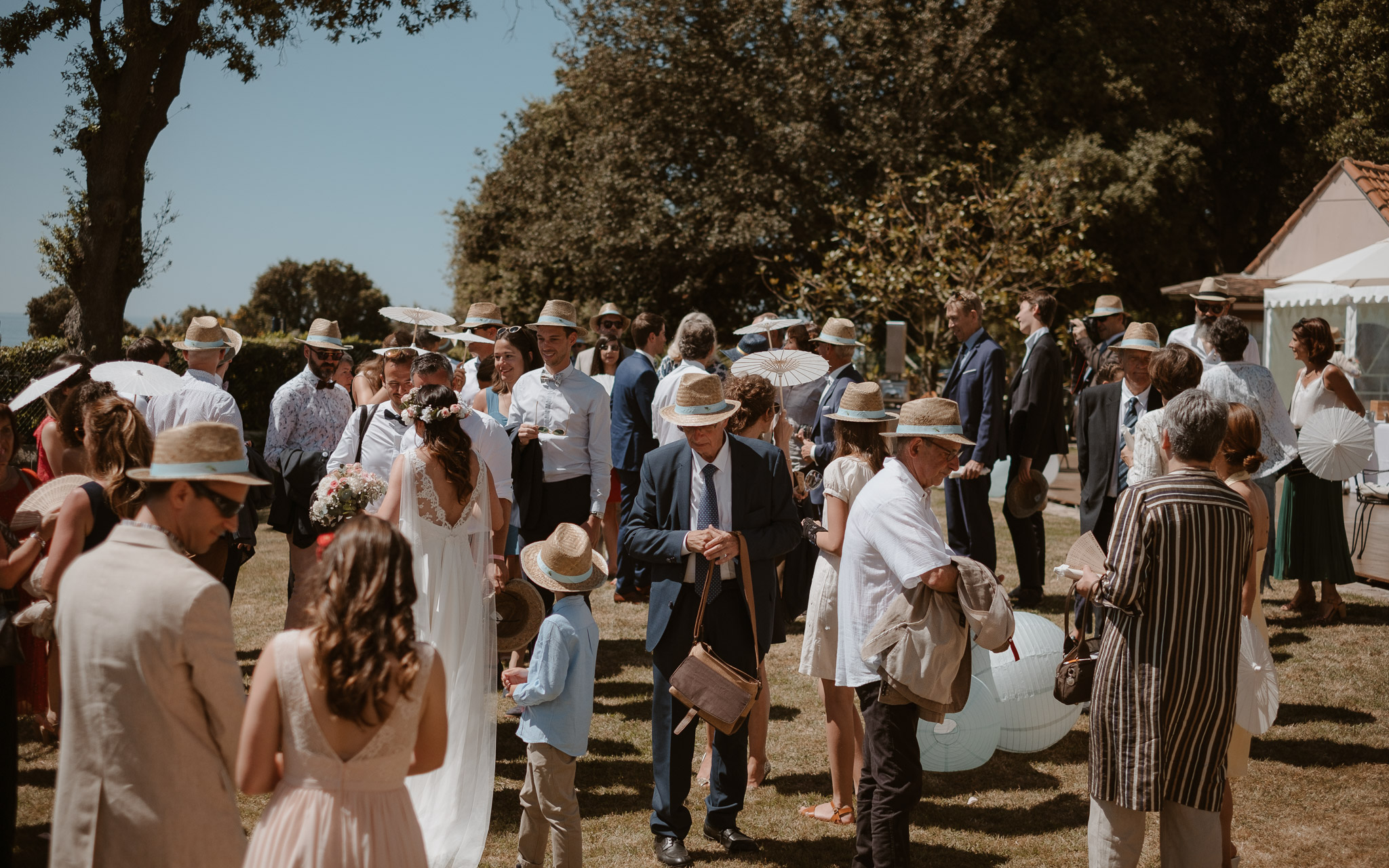 photographies d’un mariage tropical au Château de Saint-Marc à Saint Nazaire