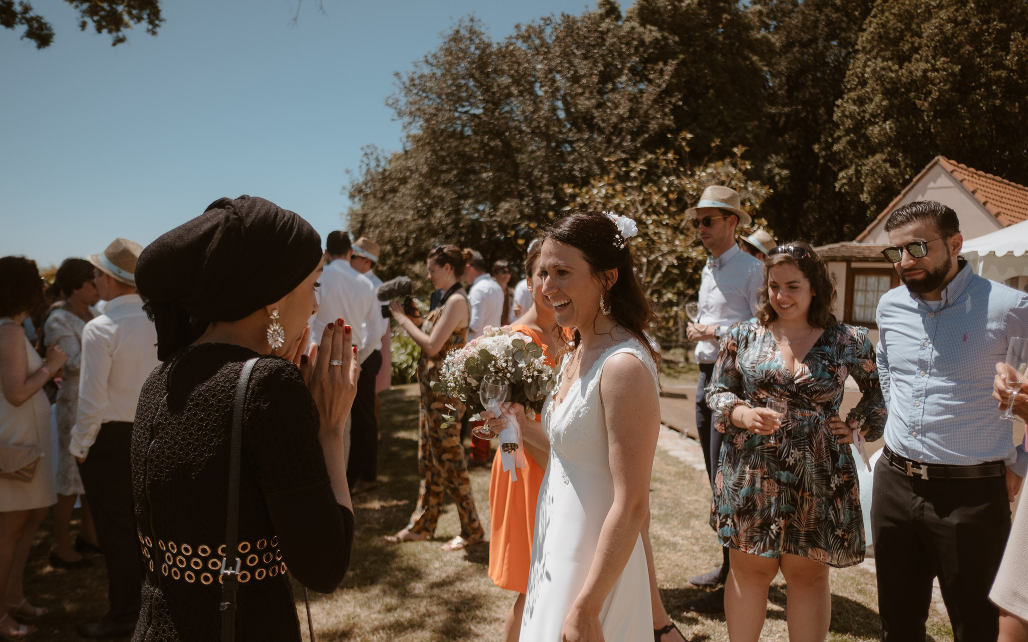 photographies d’un mariage tropical au Château de Saint-Marc à Saint Nazaire