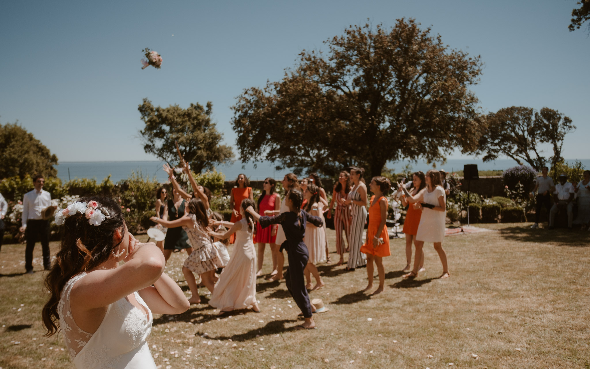 photographies d’un mariage tropical au Château de Saint-Marc à Saint Nazaire