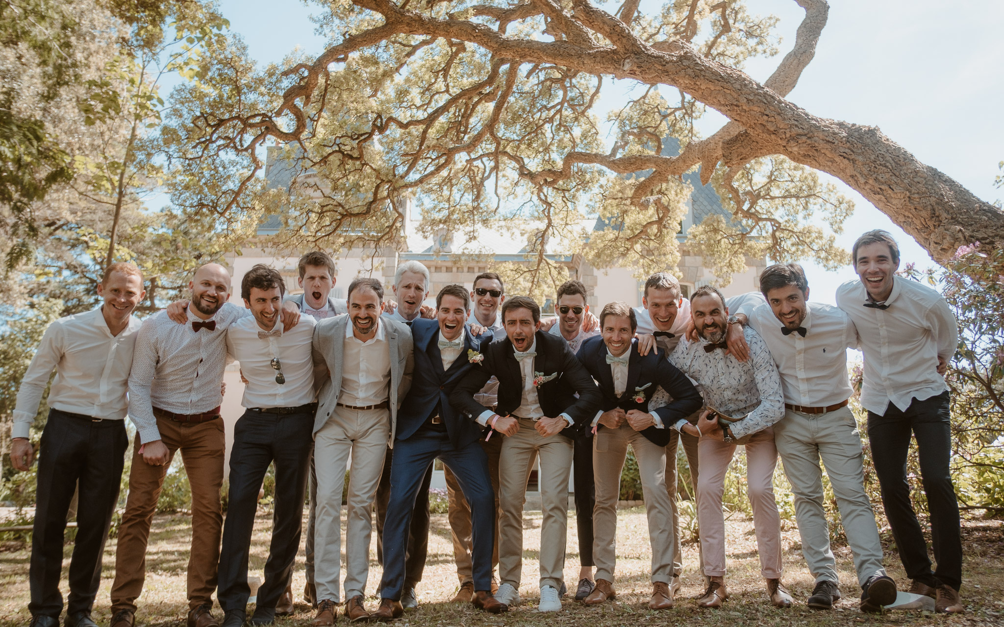 photographies d’un mariage tropical au Château de Saint-Marc à Saint Nazaire