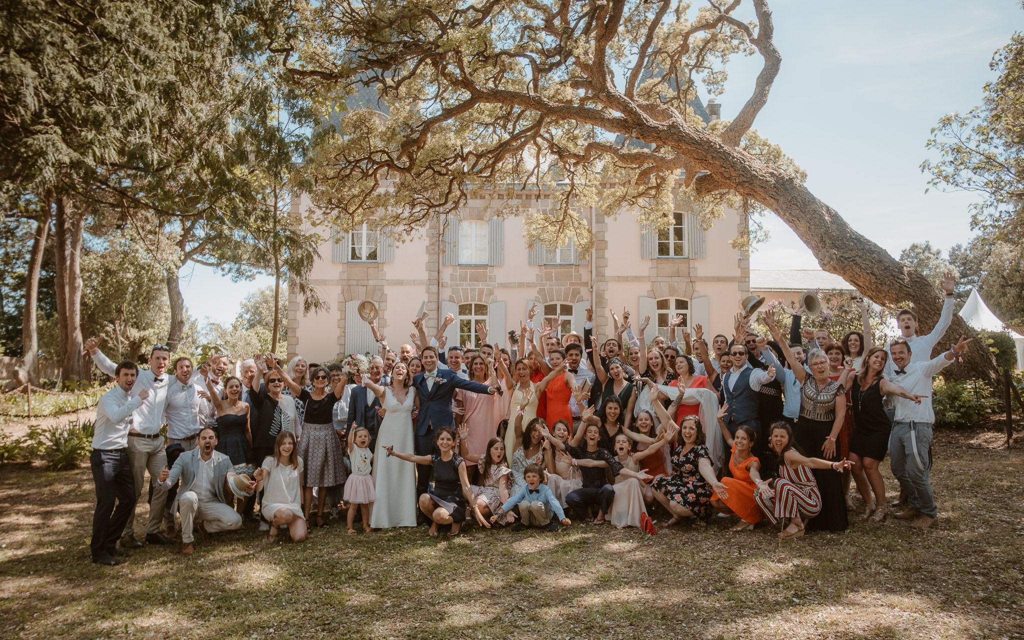 photographies d’un mariage tropical au Château de Saint-Marc à Saint Nazaire