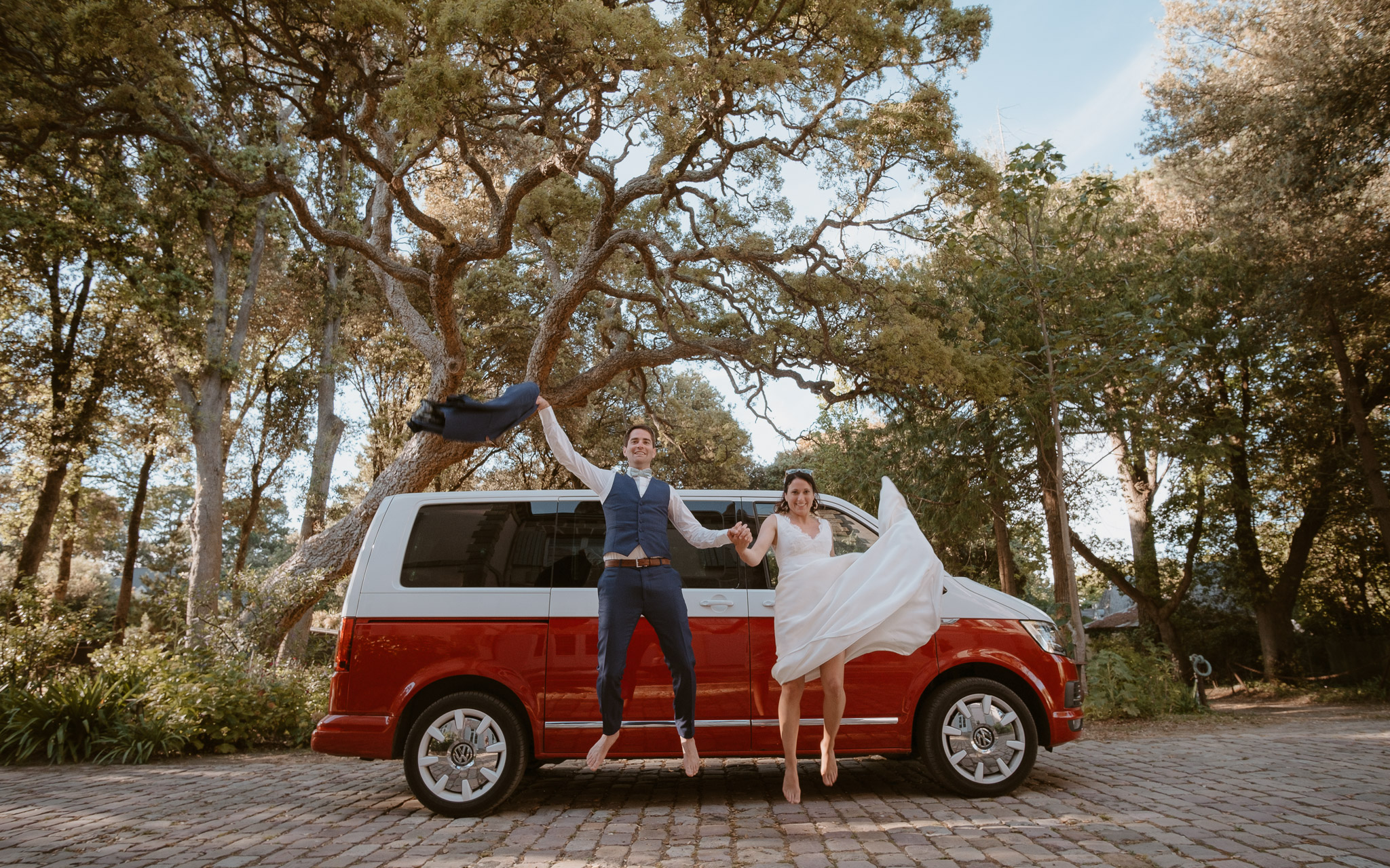 photographies d’un mariage tropical au Château de Saint-Marc à Saint Nazaire