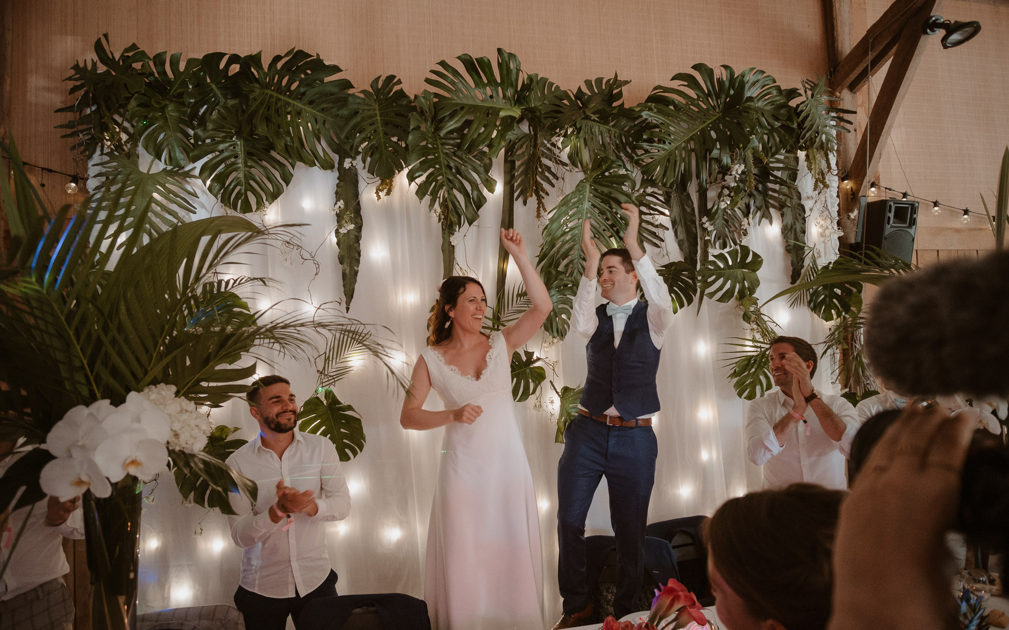 photographies d’un mariage tropical au Château de Saint-Marc à Saint Nazaire