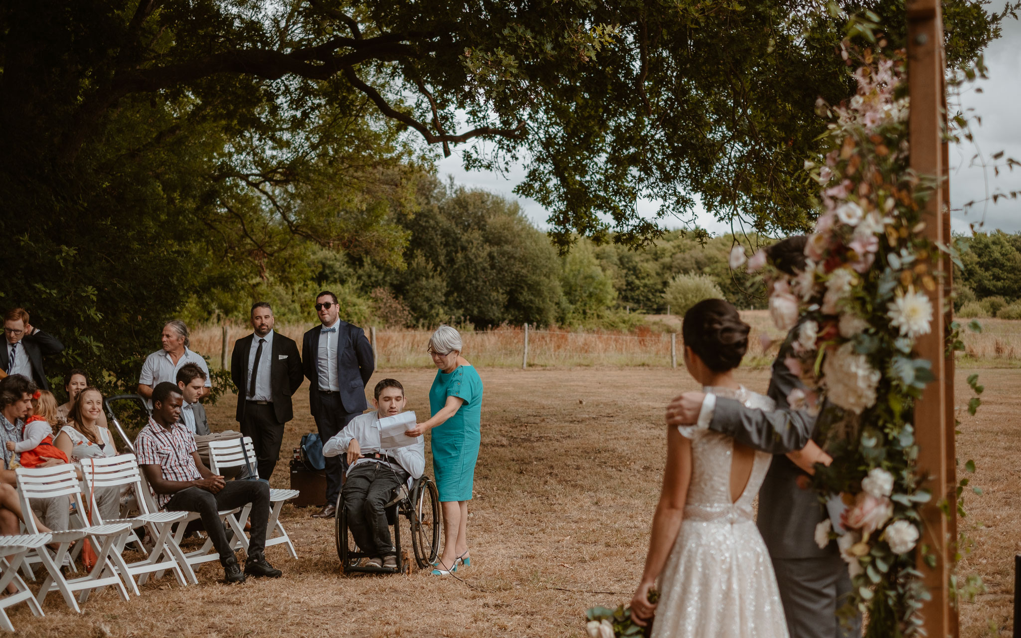 photographies d’un mariage bohème chic au Château de la Rousselière à Frossay