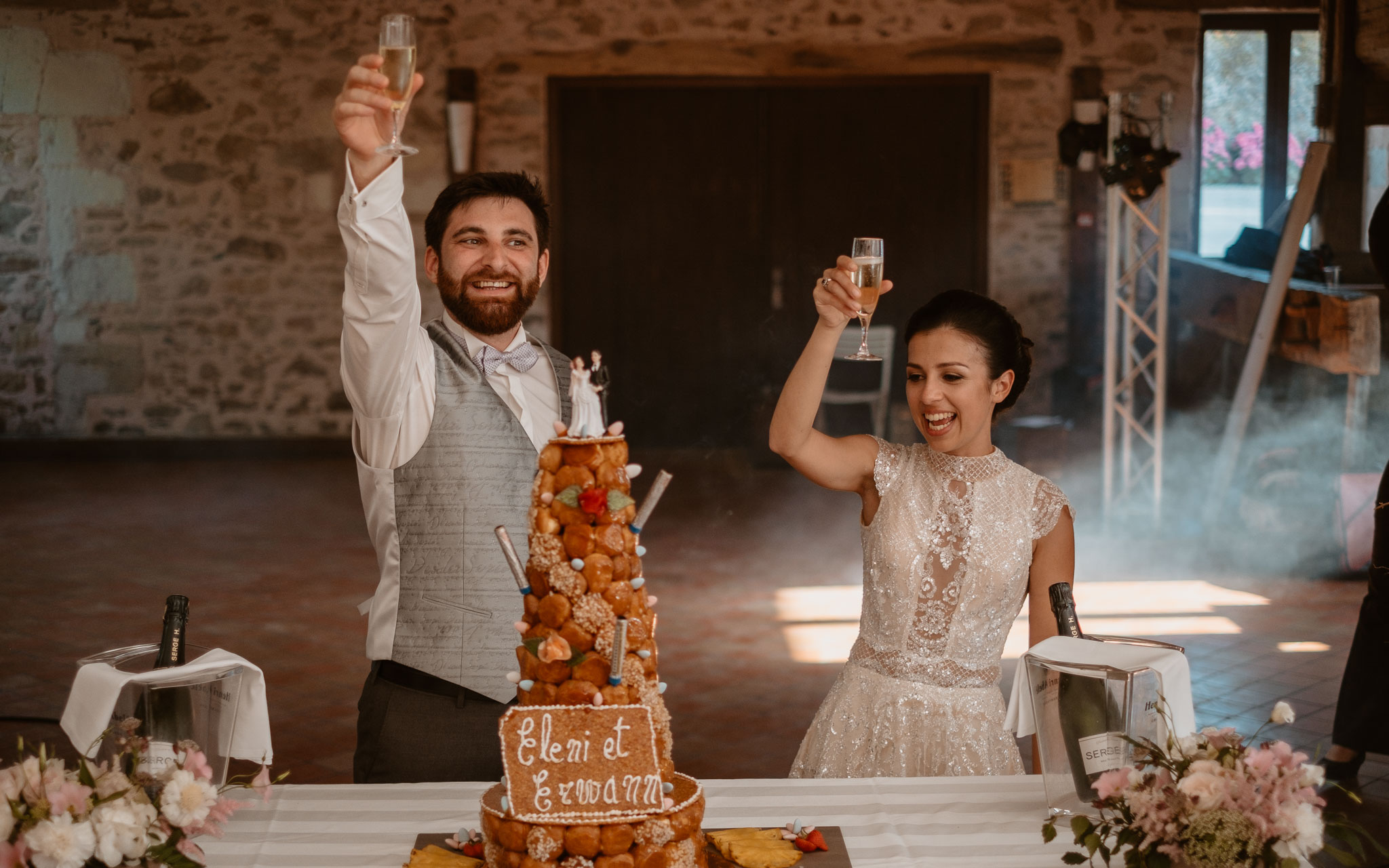 photographies d’un mariage bohème chic au Château de la Rousselière à Frossay