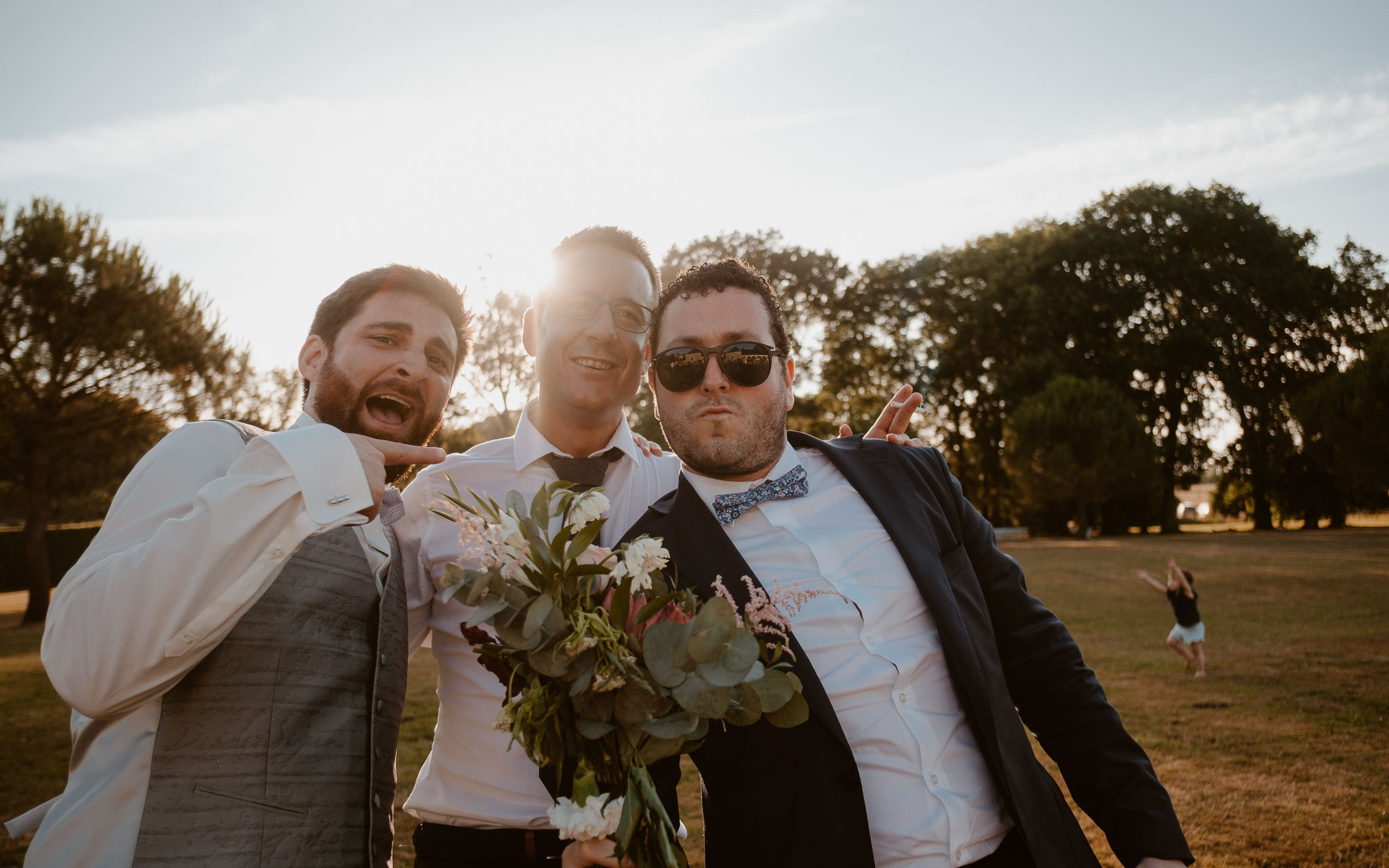 photographies d’un mariage bohème chic au Château de la Rousselière à Frossay