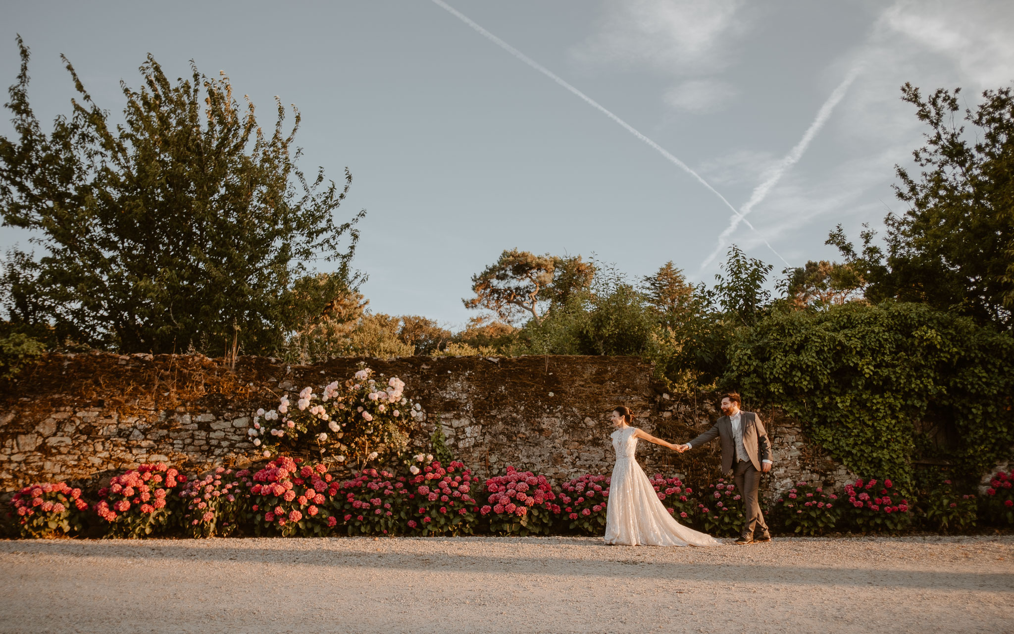 photographies d’un mariage bohème chic au Château de la Rousselière à Frossay