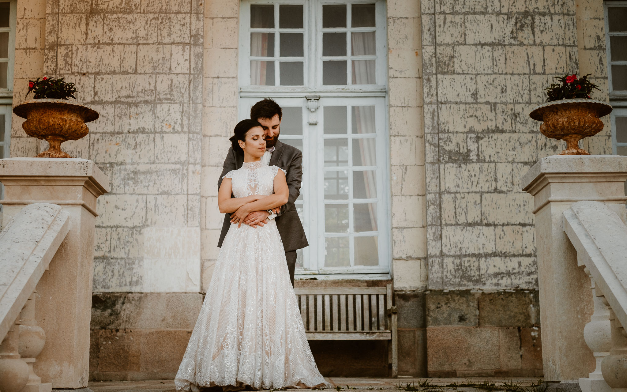 photographies d’un mariage bohème chic au Château de la Rousselière à Frossay