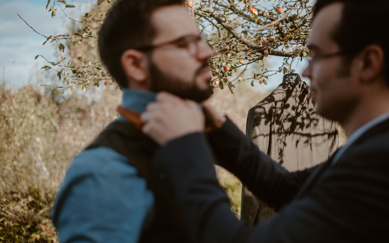 photographies d’un mariage conte d'automne au domaine du Moulin Neuf à Montrevault-sur-Èvre