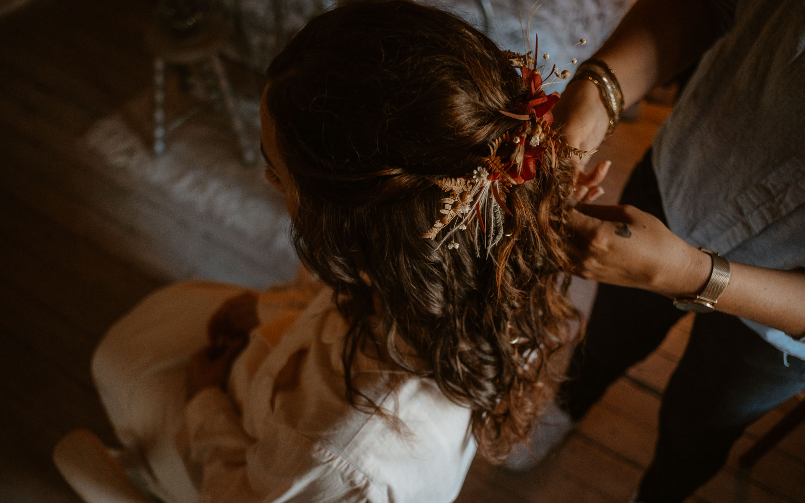 photographies d’un mariage conte d'automne au domaine du Moulin Neuf à Montrevault-sur-Èvre