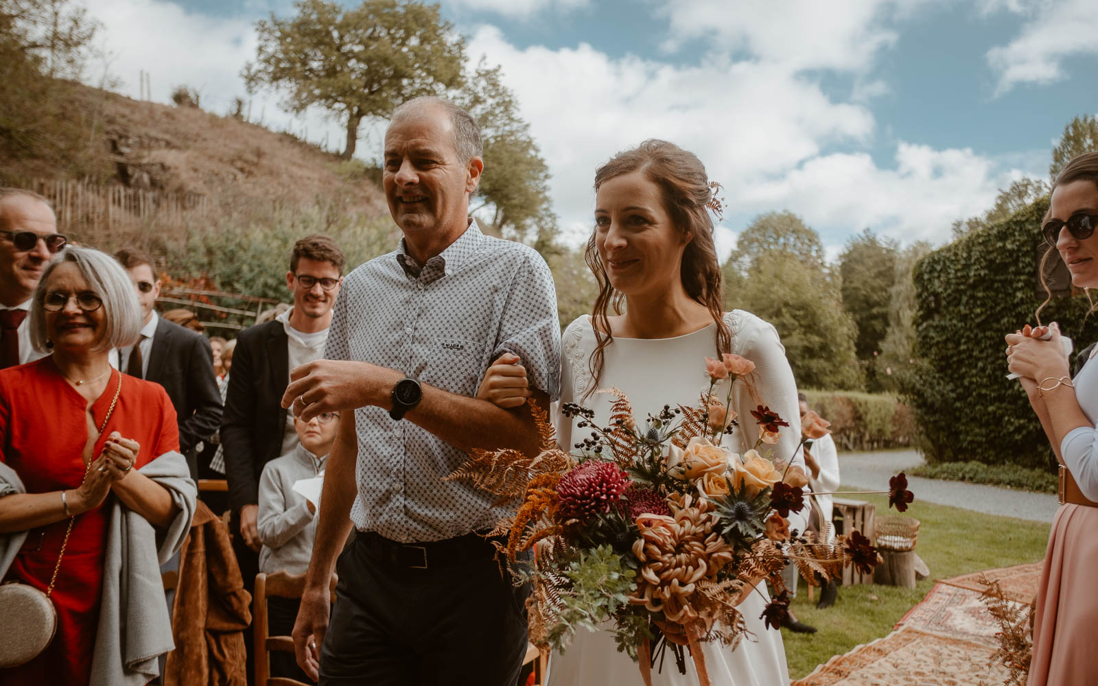 photographies d’un mariage conte d'automne au domaine du Moulin Neuf à Montrevault-sur-Èvre