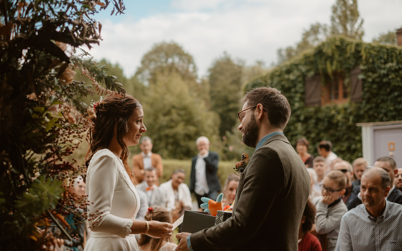 photographies d’un mariage conte d'automne au domaine du Moulin Neuf à Montrevault-sur-Èvre