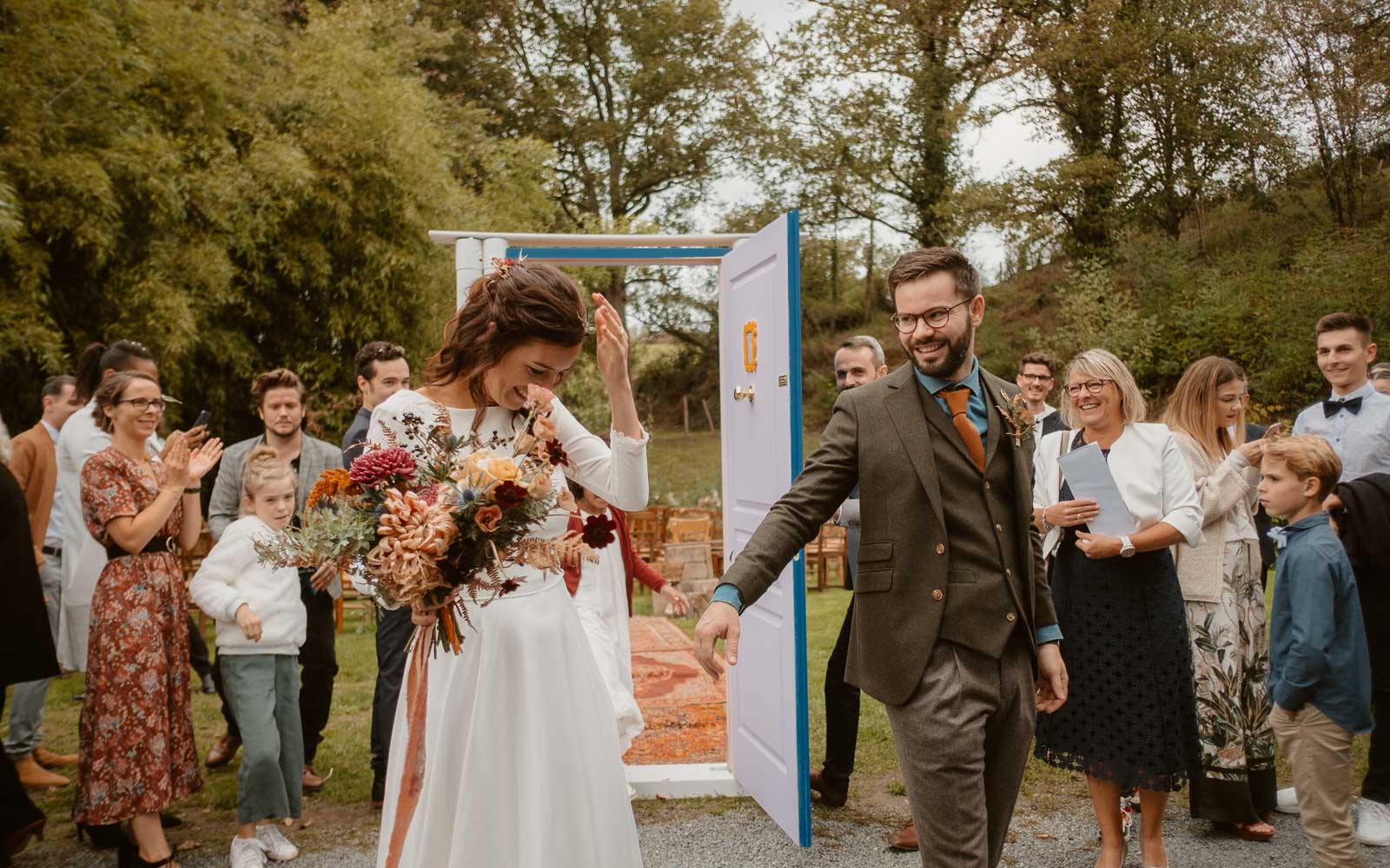 photographies d’un mariage conte d'automne au domaine du Moulin Neuf à Montrevault-sur-Èvre