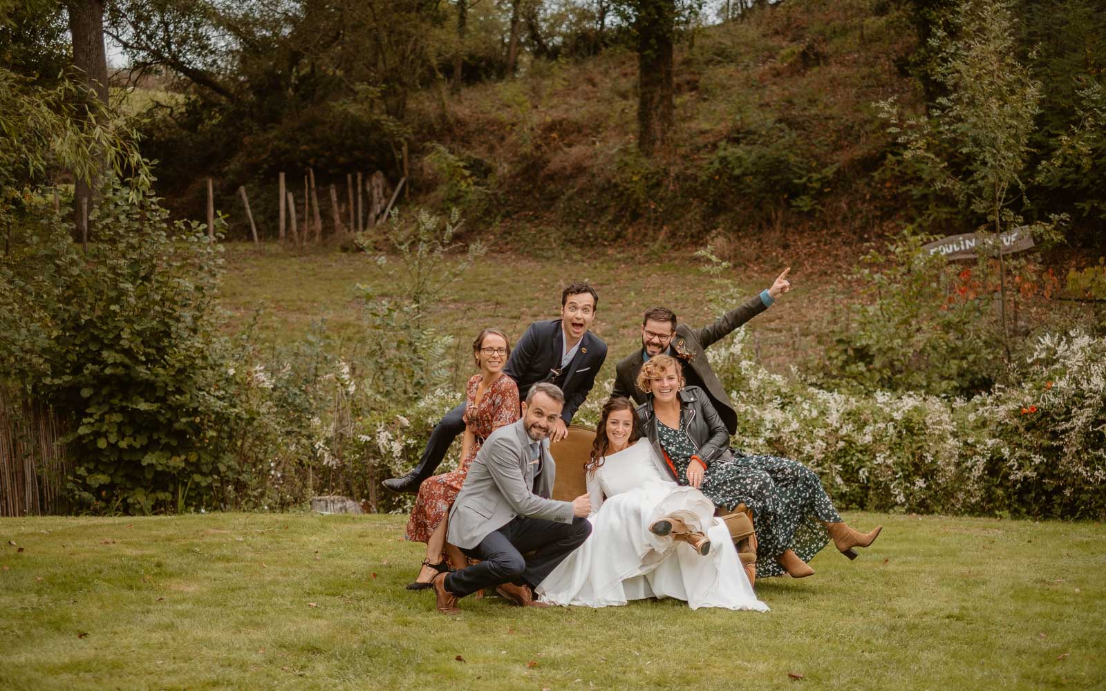 photographies d’un mariage conte d'automne au domaine du Moulin Neuf à Montrevault-sur-Èvre