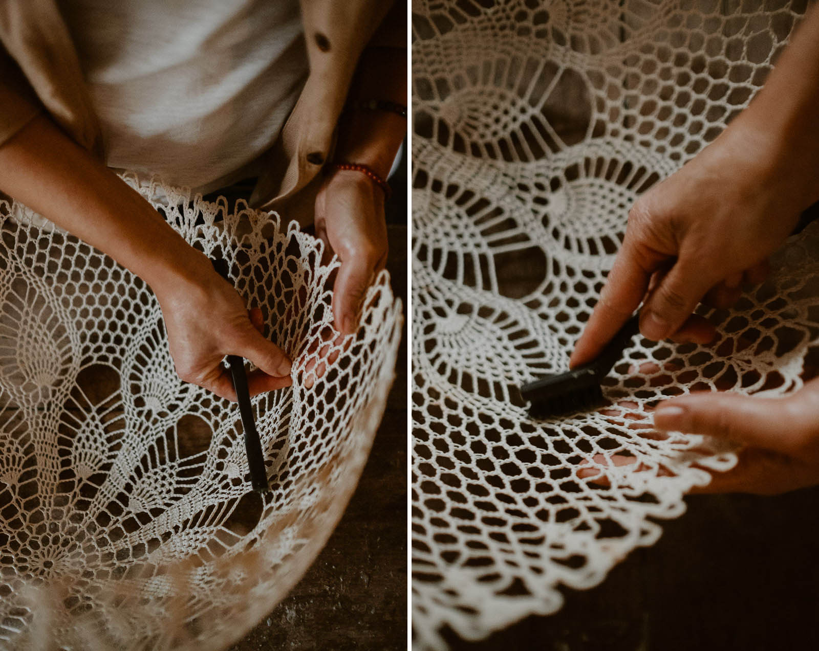 photographies d’une créatrice en design textile & scénographe dans son atelier à Clisson