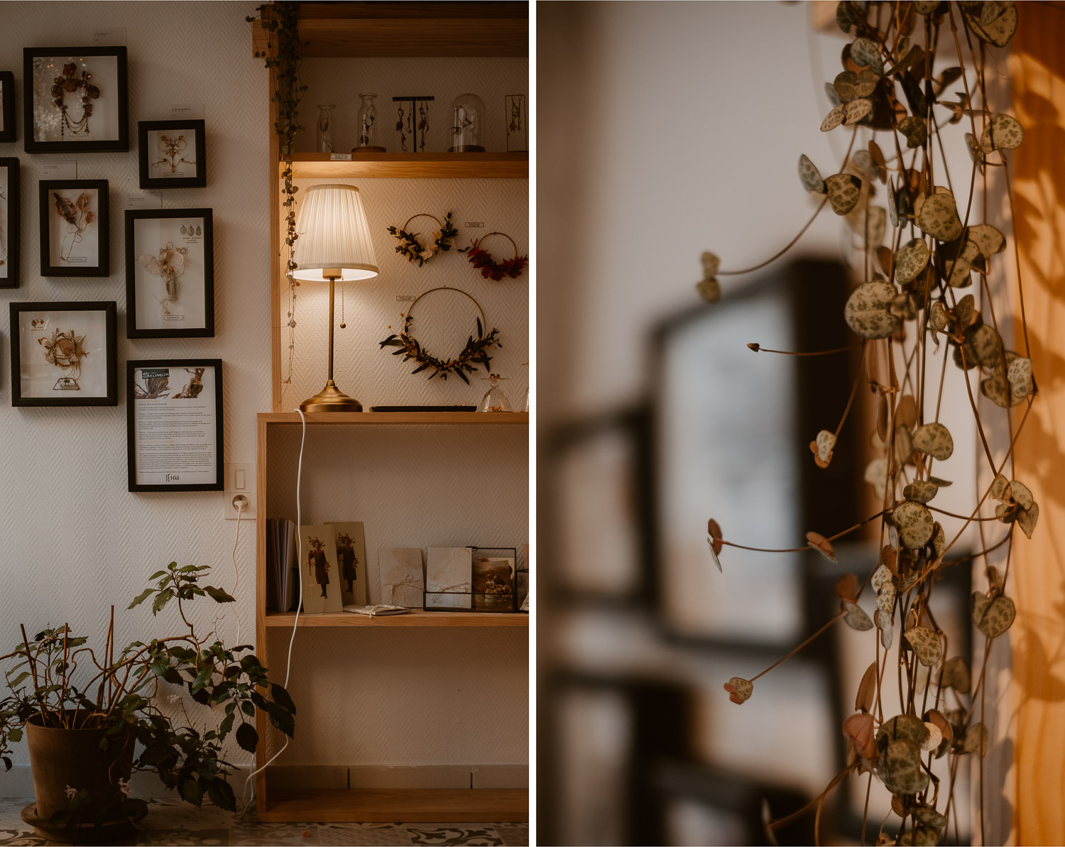 photographies d’une artiste créatrice dans son atelier boutique à Saumur