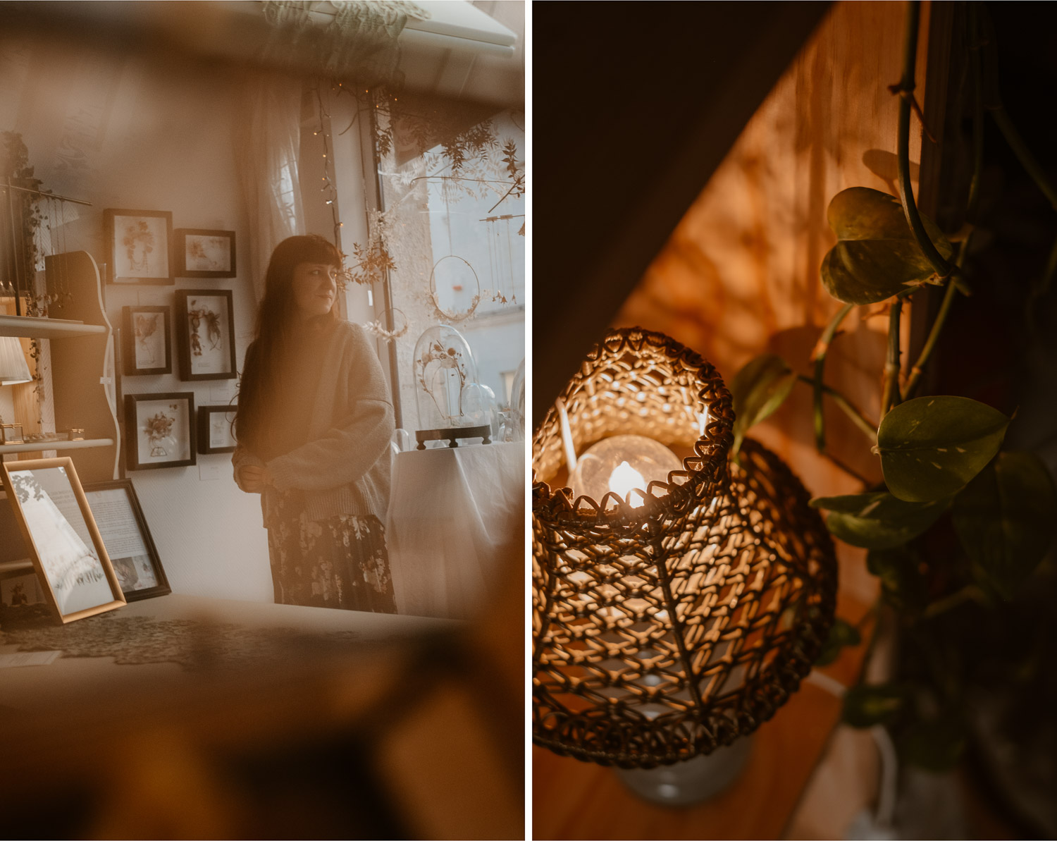 photographies d’une artiste créatrice dans son atelier boutique à Saumur